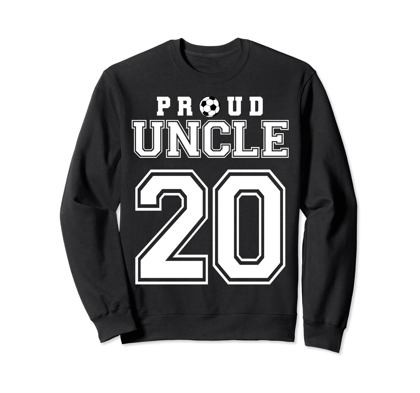 Number 20 Custom Proud Soccer Futbol Sweatshirt - Novelty Apparel Unisex - T-Shirt, Sweatshirt, Hoodie