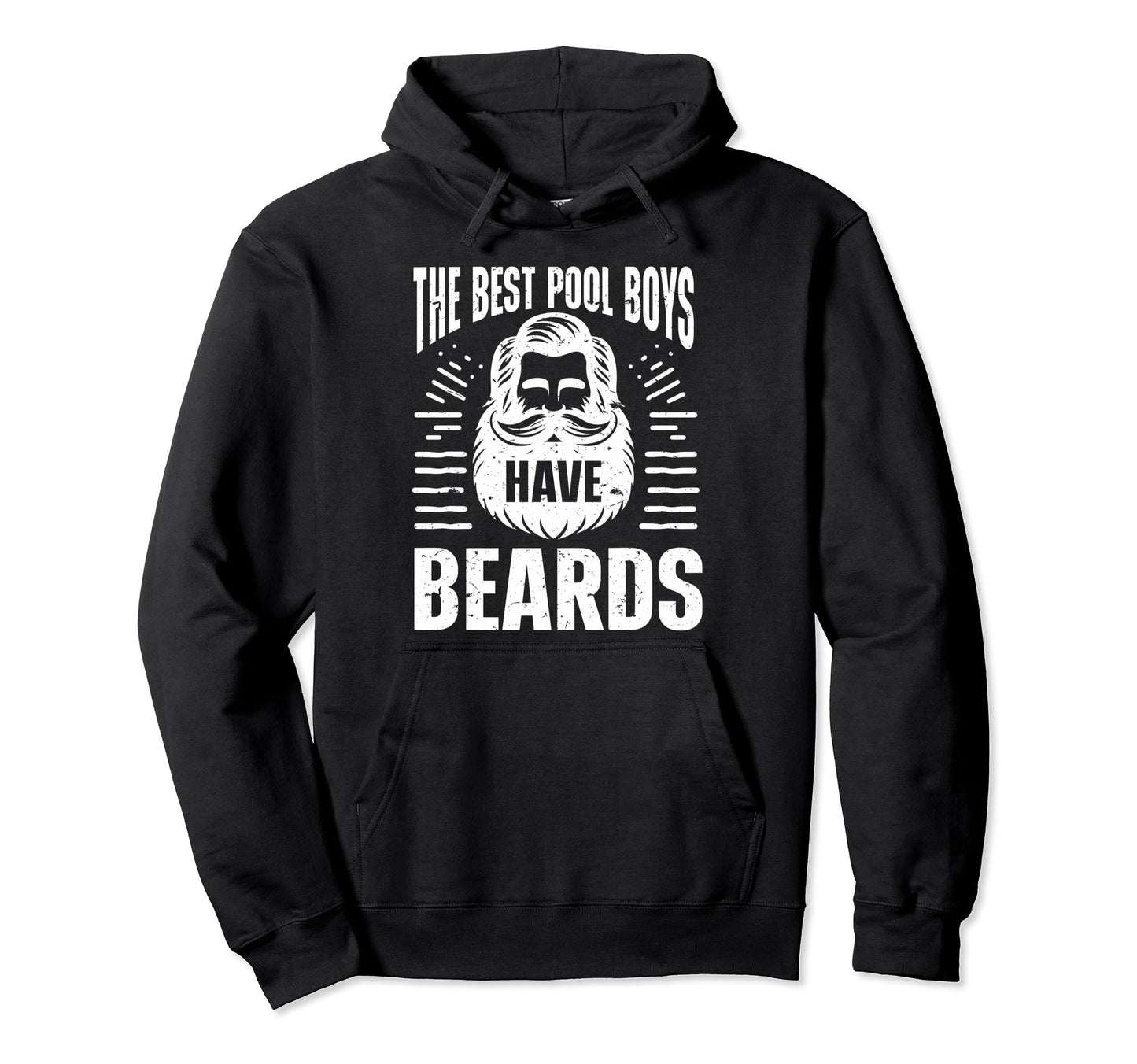 Beard Bearded Dad Best Pool Hoodie - Aesthetic Graphic Men Women - T-Shirt, Sweatshirt, Hoodie