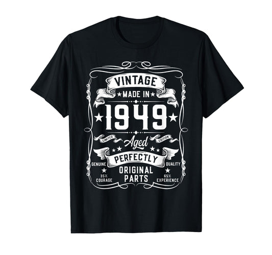 1949 76 Years Old Gifts 76Yr 76Th Birthday T-Shirt - Trendy Graphic Unisex - T-Shirt, Sweatshirt, Hoodie