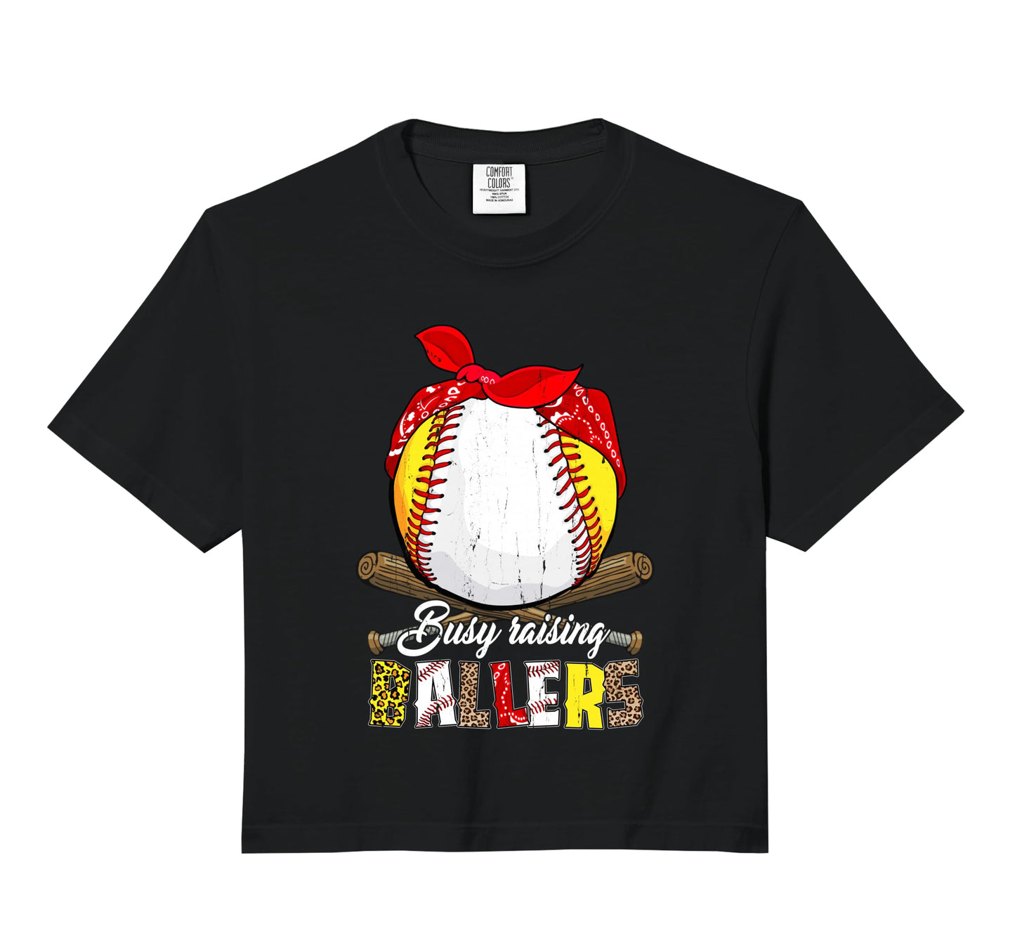 Busy Raising Ballers Softball Baseball Sweatshirt - Novelty Apparel Unisex - T-Shirt, Sweatshirt, Hoodie
