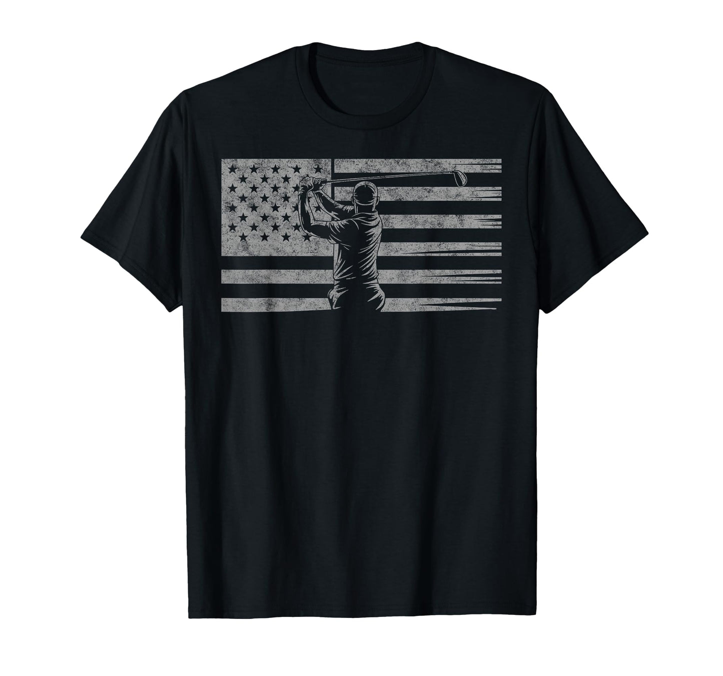 Us Flag Golf Golfer Golfing Dad T-Shirt - Unique Graphic for Adults - T-Shirt, Sweatshirt, Hoodie