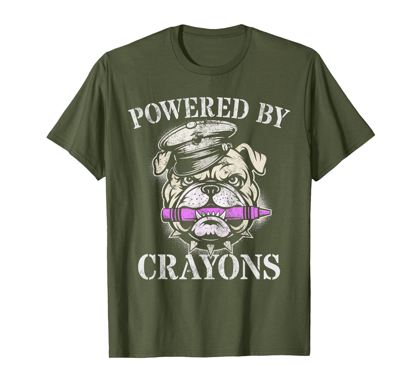 Powered Crayons Soldier Dad Team T-Shirt - Aesthetic Graphic Unisex - T-Shirt, Sweatshirt, Hoodie