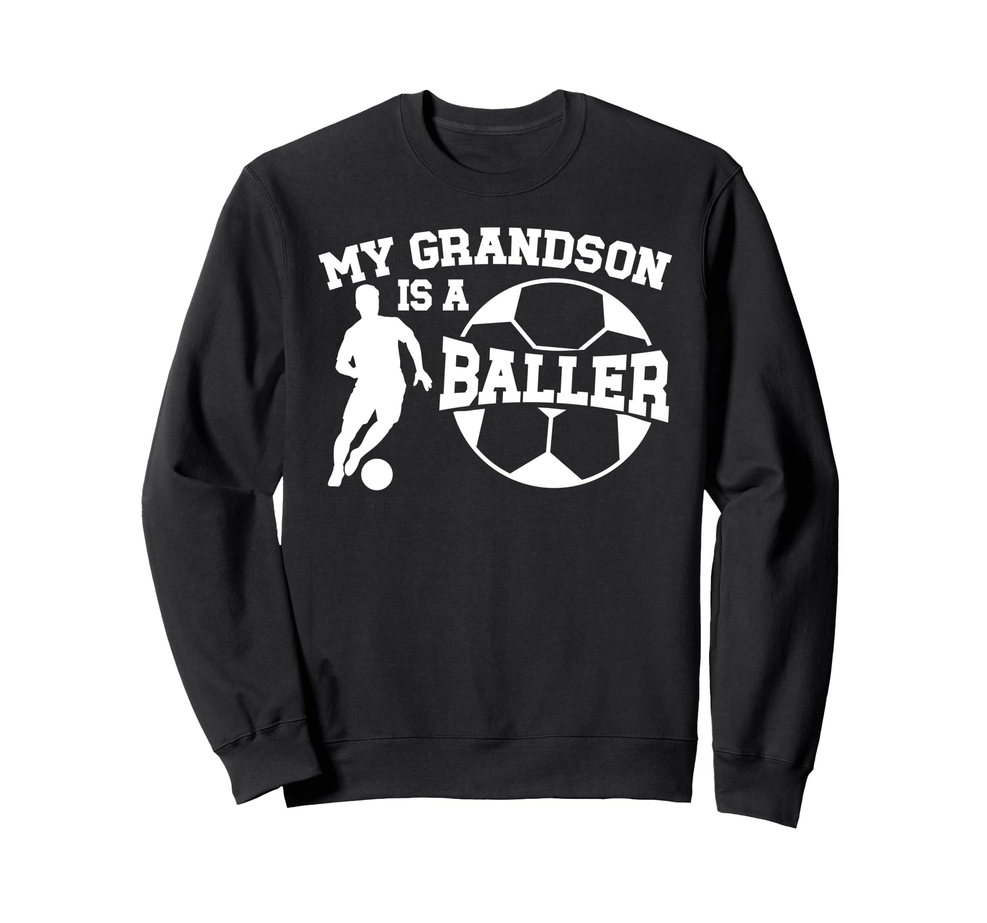 My Grandson Is Baller Soccer Nana Sweatshirt - Custom Art Print for Adults - T-Shirt, Sweatshirt, Hoodie