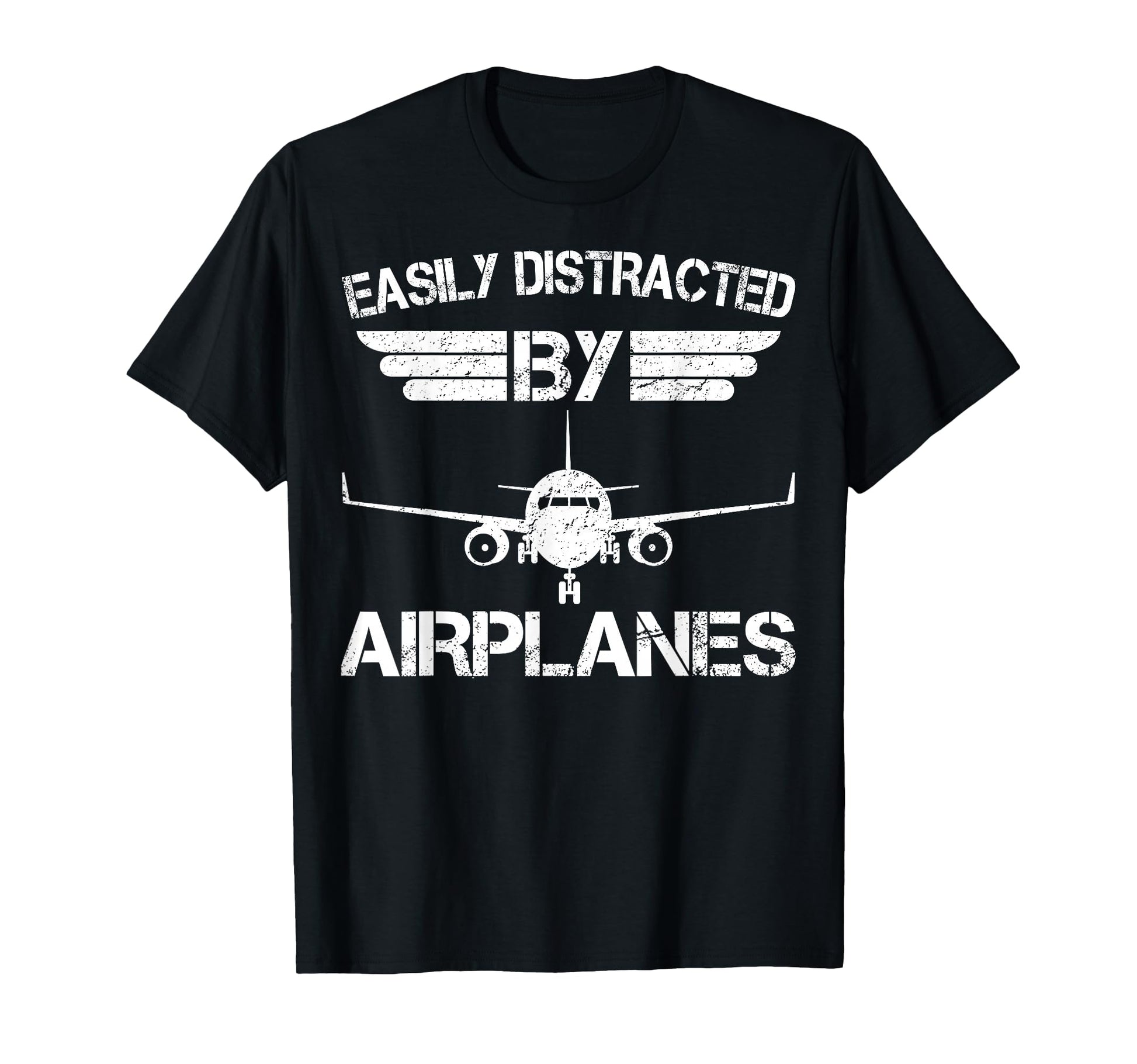 Easily Distracted Airplanes T-Shirt - Casual Everyday Wear for Adults - T-Shirt, Sweatshirt, Hoodie
