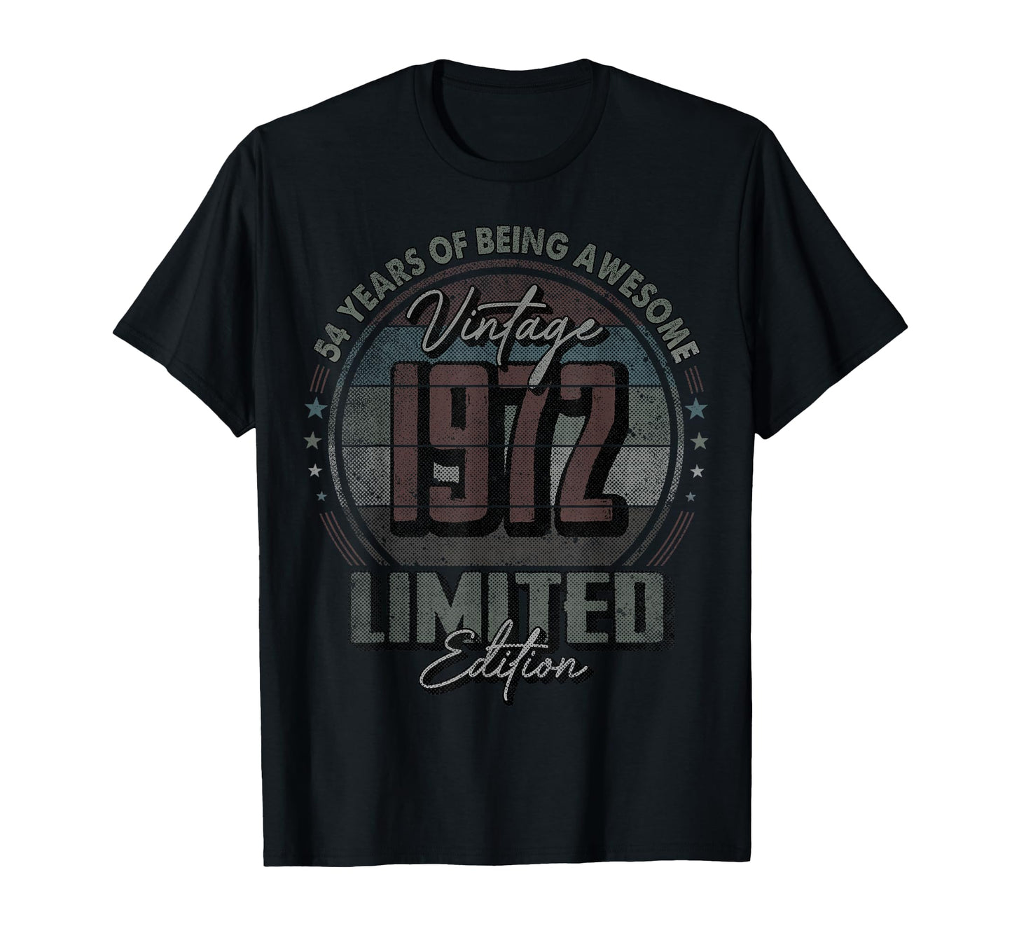1972 54 Year Old 54Th Birthday T-Shirt - Unique Graphic Unisex - T-Shirt, Sweatshirt, Hoodie