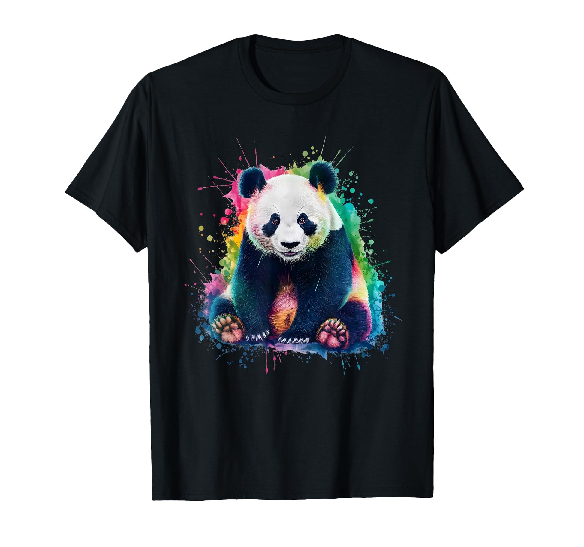 Panda Mens Womens Colourful T-Shirt - Trendy Graphic for Adults - T-Shirt, Sweatshirt, Hoodie