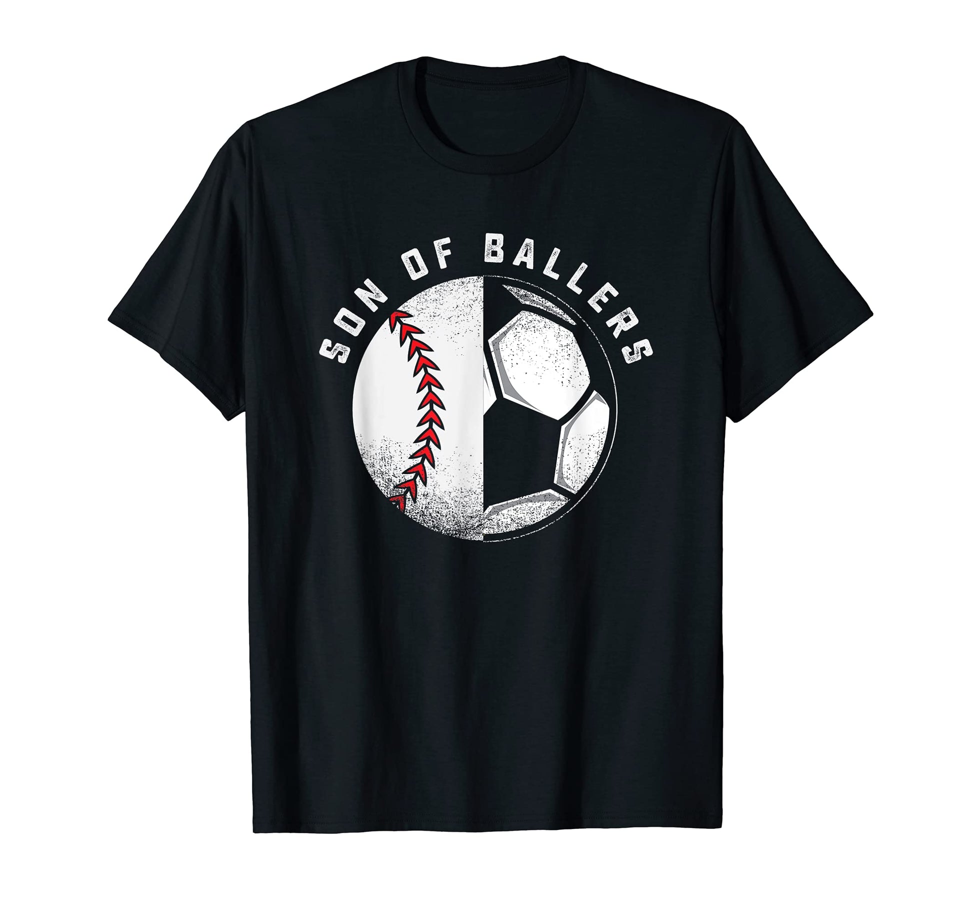 Son Ballers Mom Dad Baseball Soccer T-Shirt - Aesthetic Graphic Unisex - T-Shirt, Sweatshirt, Hoodie