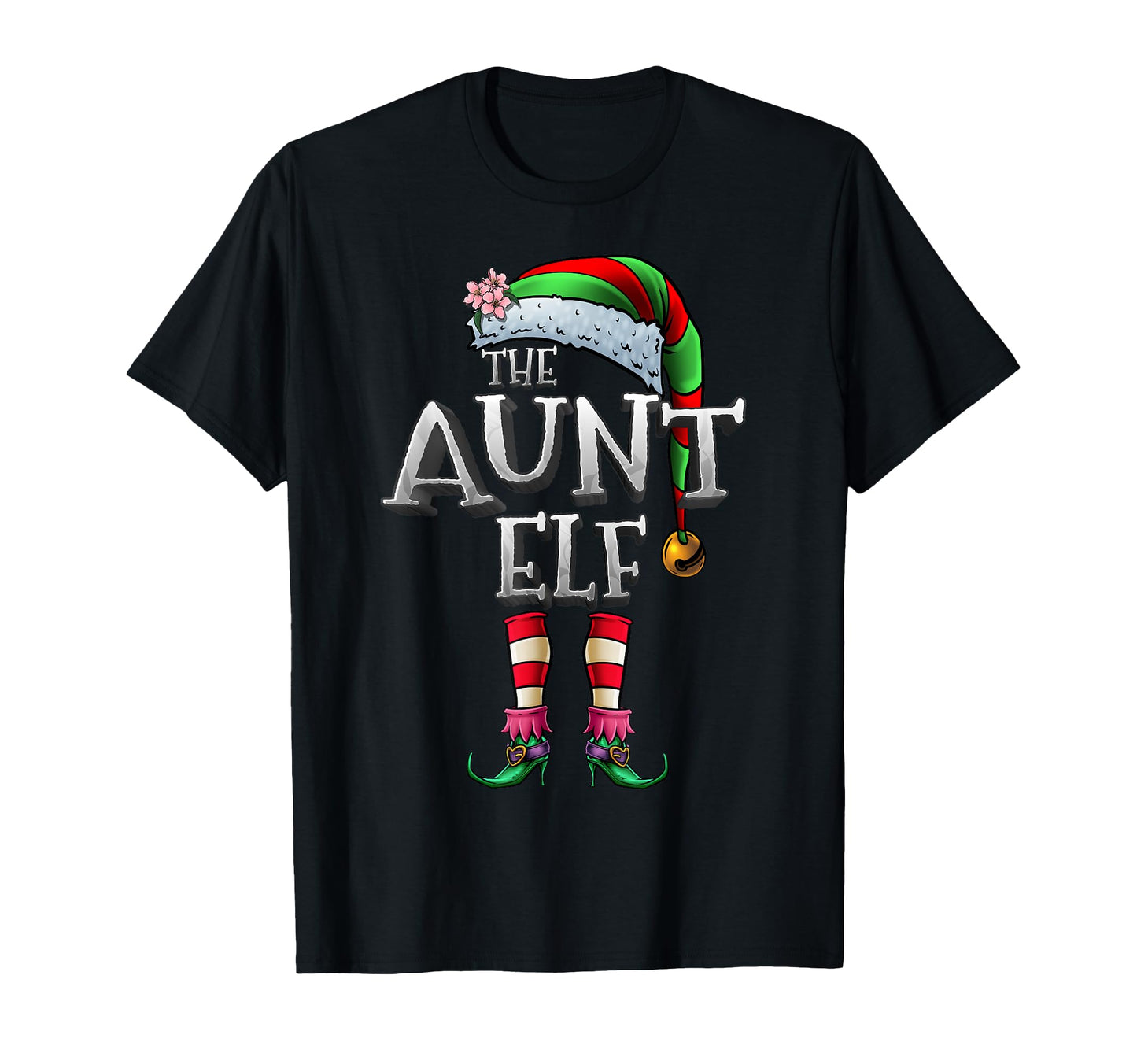 Aunt Elf Matching Family Funny T-Shirt - Aesthetic Graphic Men Women - T-Shirt, Sweatshirt, Hoodie