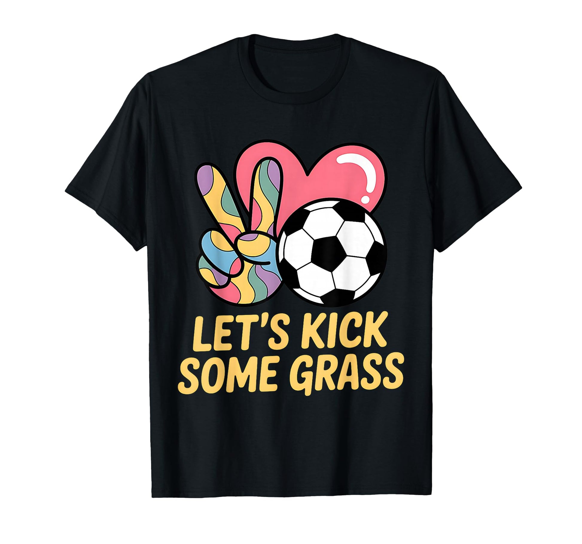 Let S Kick Some Grass Soccer Mom T-Shirt - Minimalist Print for Adults - T-Shirt, Sweatshirt, Hoodie
