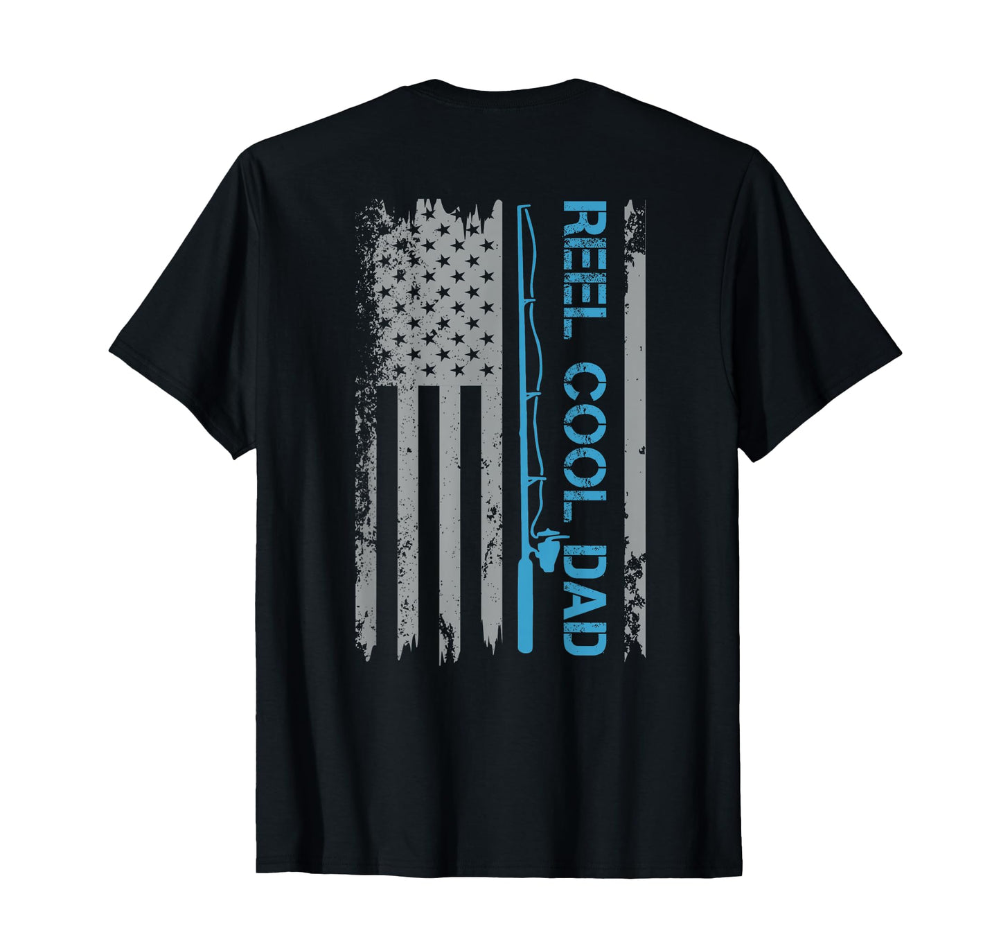 Reel Dad Fishing Usa Flag Patriotic T-Shirt - Custom Art Print for Adults - T-Shirt, Sweatshirt, Hoodie