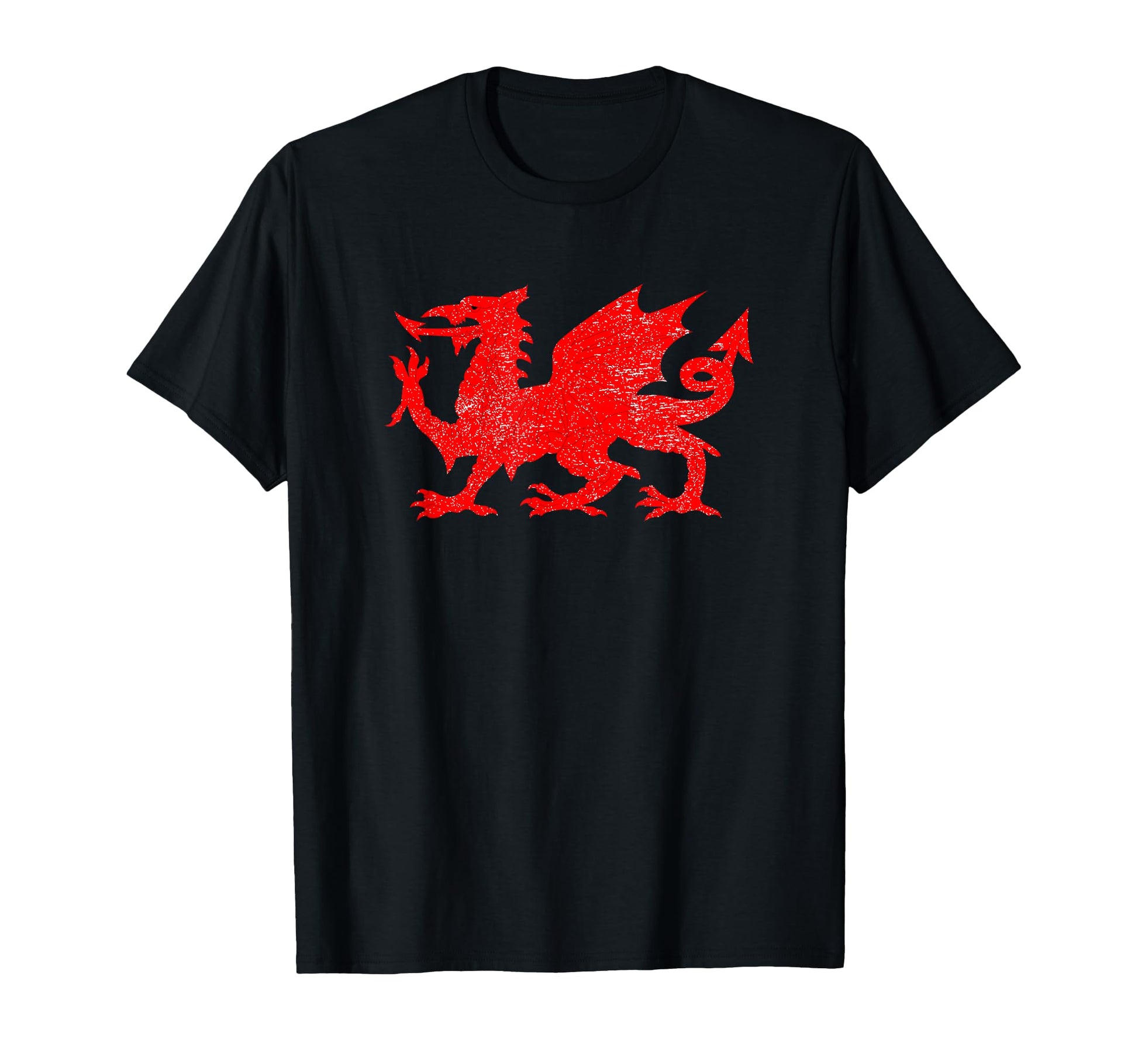 Red Dragon Wales Welsh Flag Soccer T-Shirt - Aesthetic Graphic Unisex - T-Shirt, Sweatshirt, Hoodie