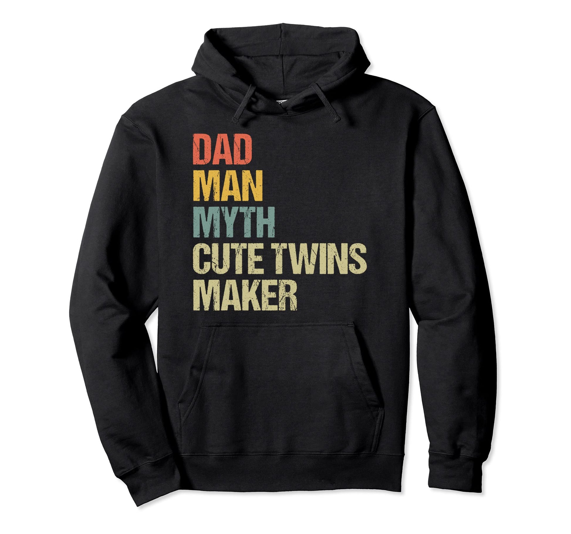 Dad Myth Twin Maker Funny Fathers Day Hoodie - Minimalist Print for Adults - T-Shirt, Sweatshirt, Hoodie