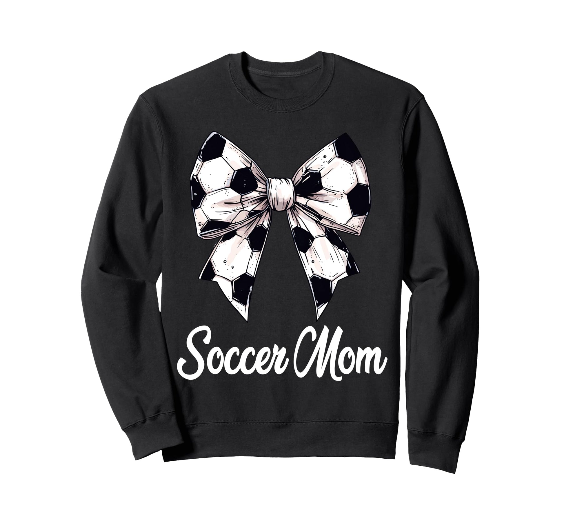 Soccer Mom Coquette Bow Soccer Sweatshirt - Casual Everyday Wear Men Women - T-Shirt, Sweatshirt, Hoodie