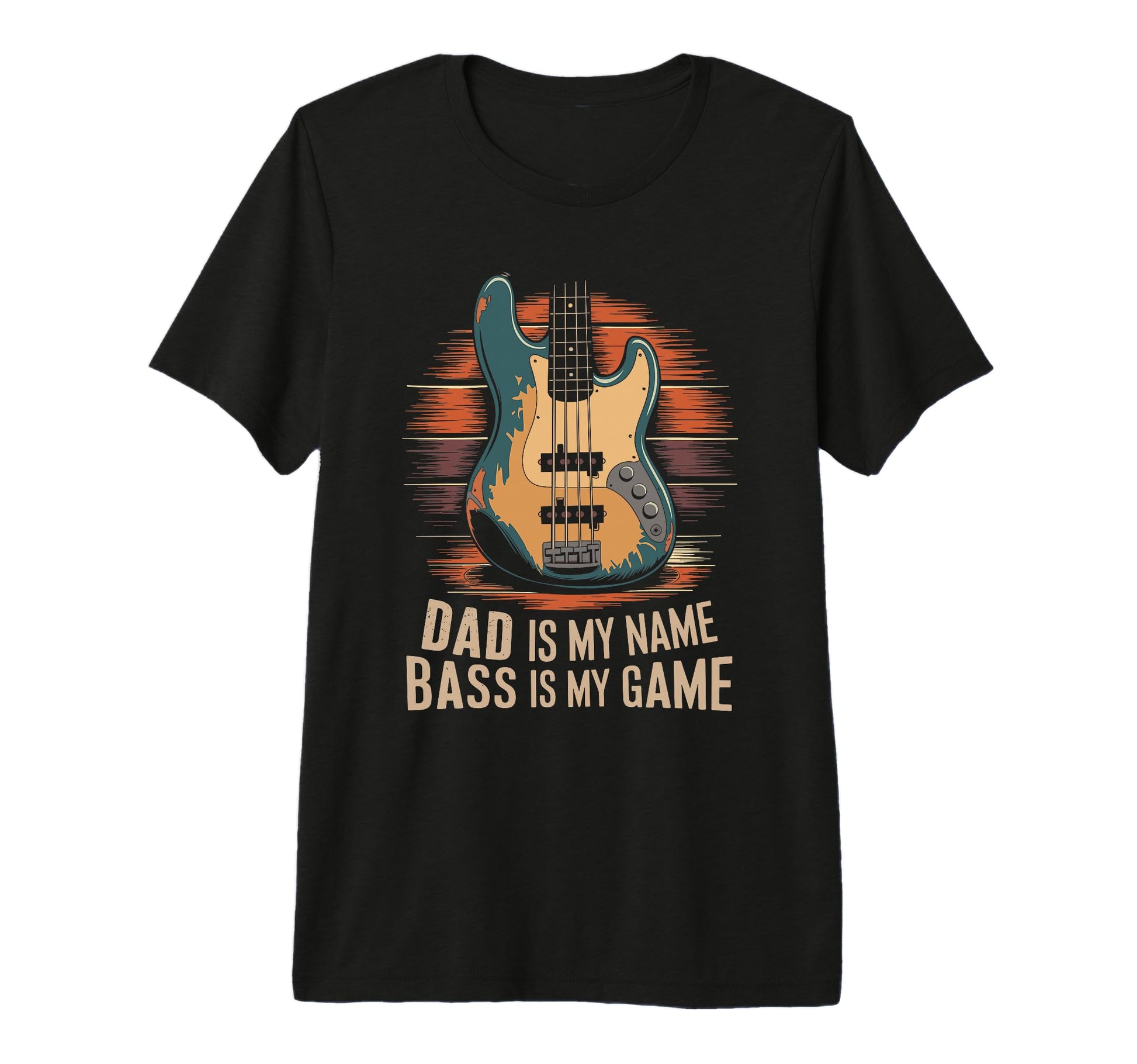 Mens Bass Guitar Player Dad And Bassist T-Shirt - Unique Graphic Men Women - T-Shirt, Sweatshirt, Hoodie