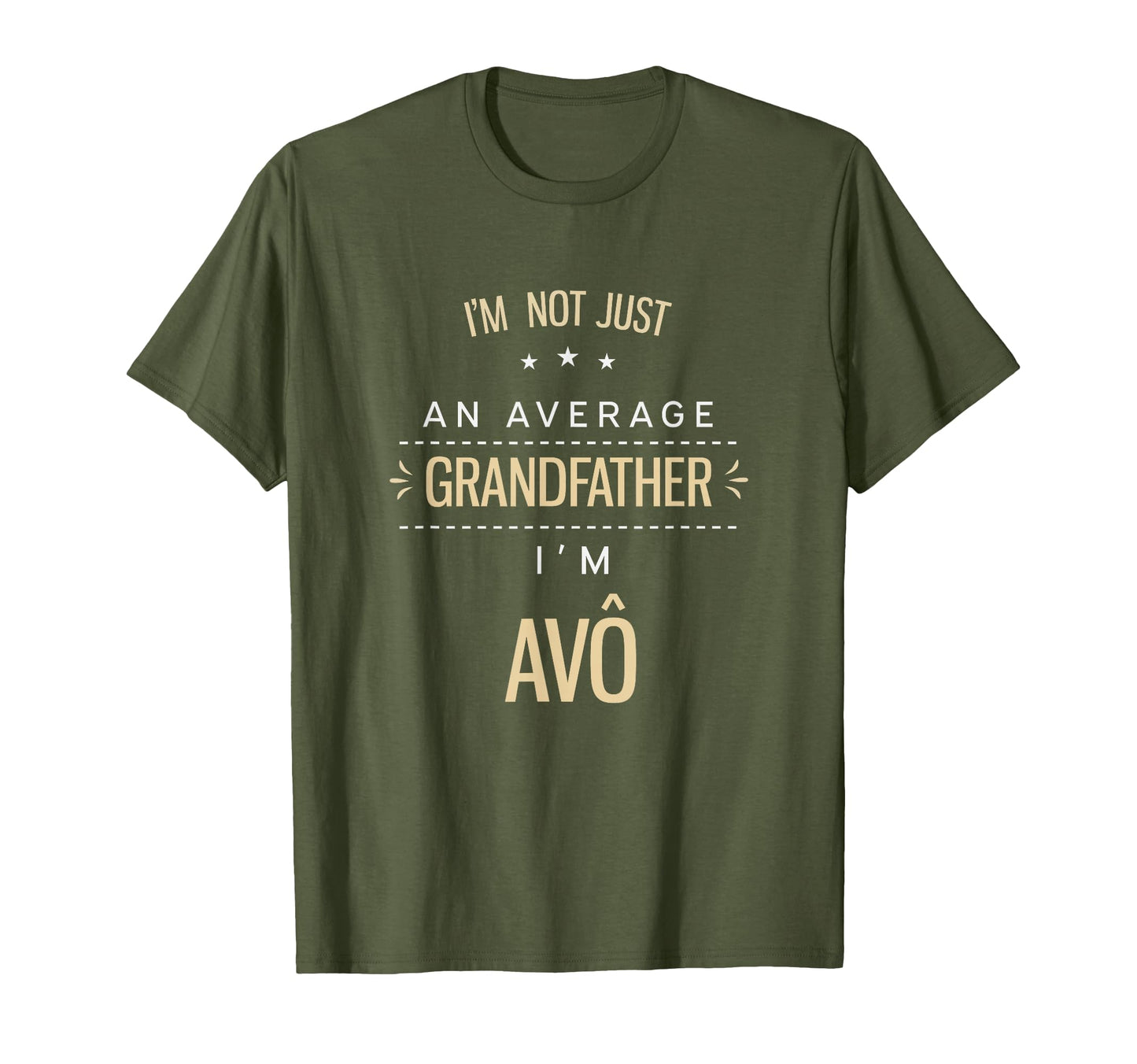 Not Average Grandfather Avo Grandpa T-Shirt - Aesthetic Graphic for Adults - T-Shirt, Sweatshirt, Hoodie