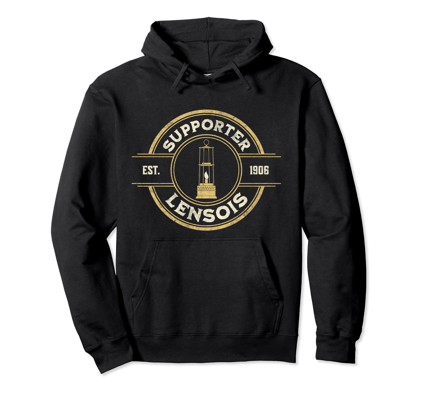 Supporter Lensois Lens Soccer Hoodie - Minimalist Print for Adults - T-Shirt, Sweatshirt, Hoodie