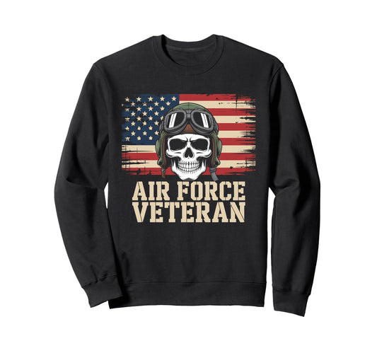 Air Force Veteran Us American Sweatshirt - Fun Novelty Design for Adults - T-Shirt, Sweatshirt, Hoodie