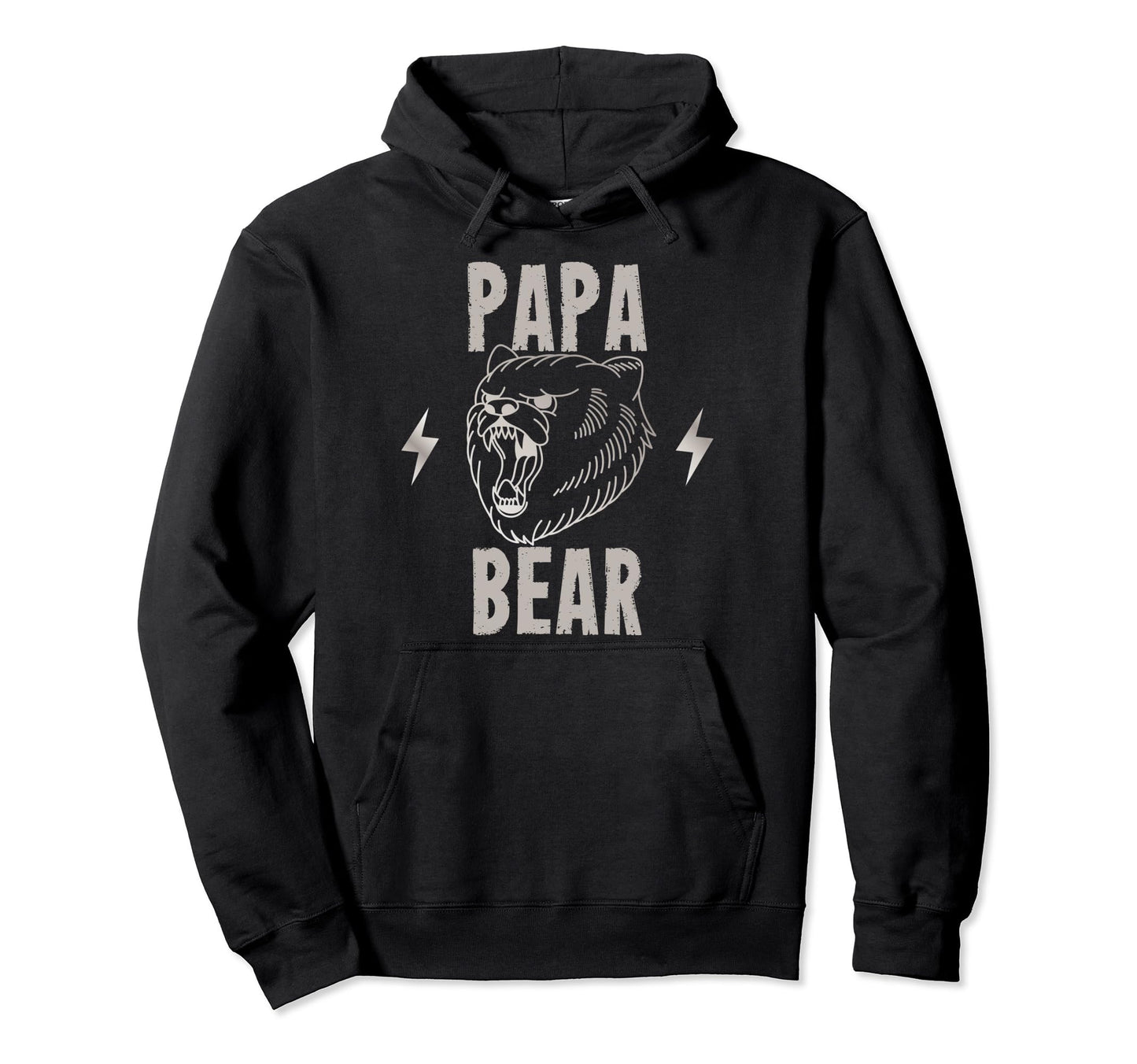 Papa Bear Shirts Dad Dads Gifts Hoodie - Minimalist Print for Adults - T-Shirt, Sweatshirt, Hoodie