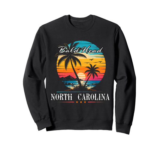 Bald Head North Carolina Beach Sweatshirt - Fun Novelty Design Unisex - T-Shirt, Sweatshirt, Hoodie