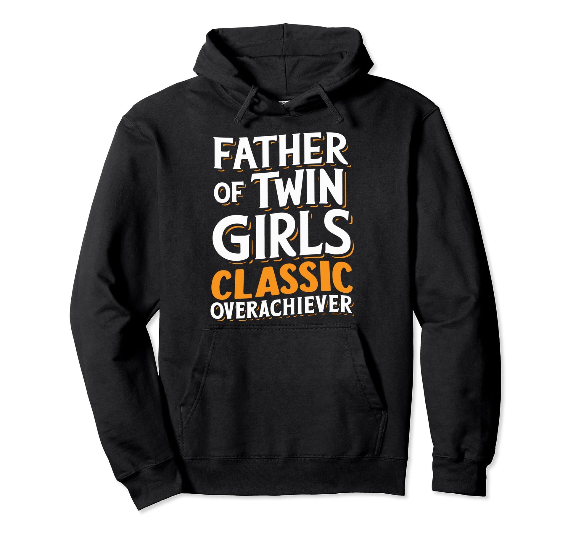 Twin Dad Novelty Funny Daddy Fathers Hoodie - Custom Art Print for Adults - T-Shirt, Sweatshirt, Hoodie
