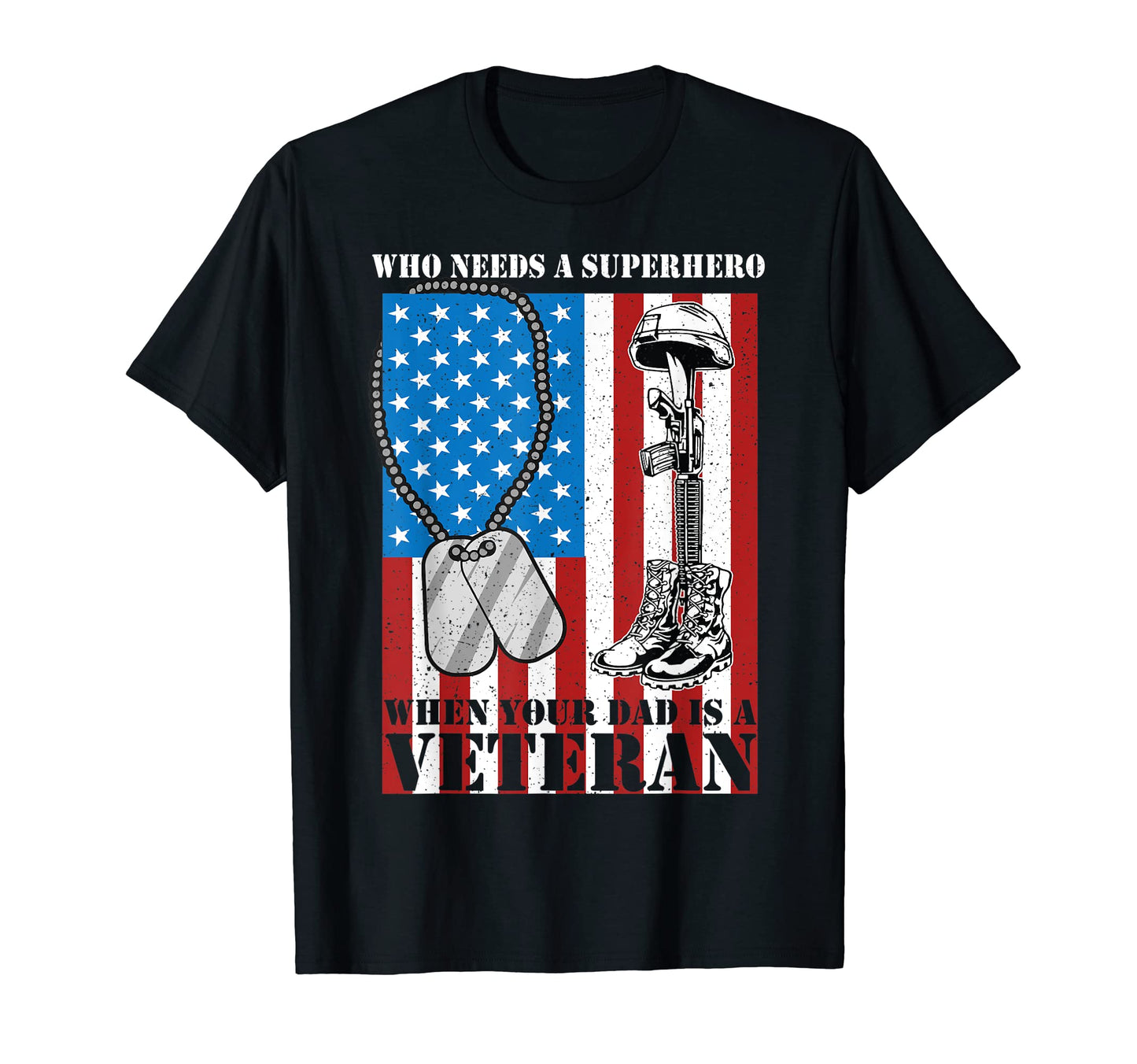Who Needs Superhero When Your Dad Is T-Shirt - Custom Art Print Unisex - T-Shirt, Sweatshirt, Hoodie