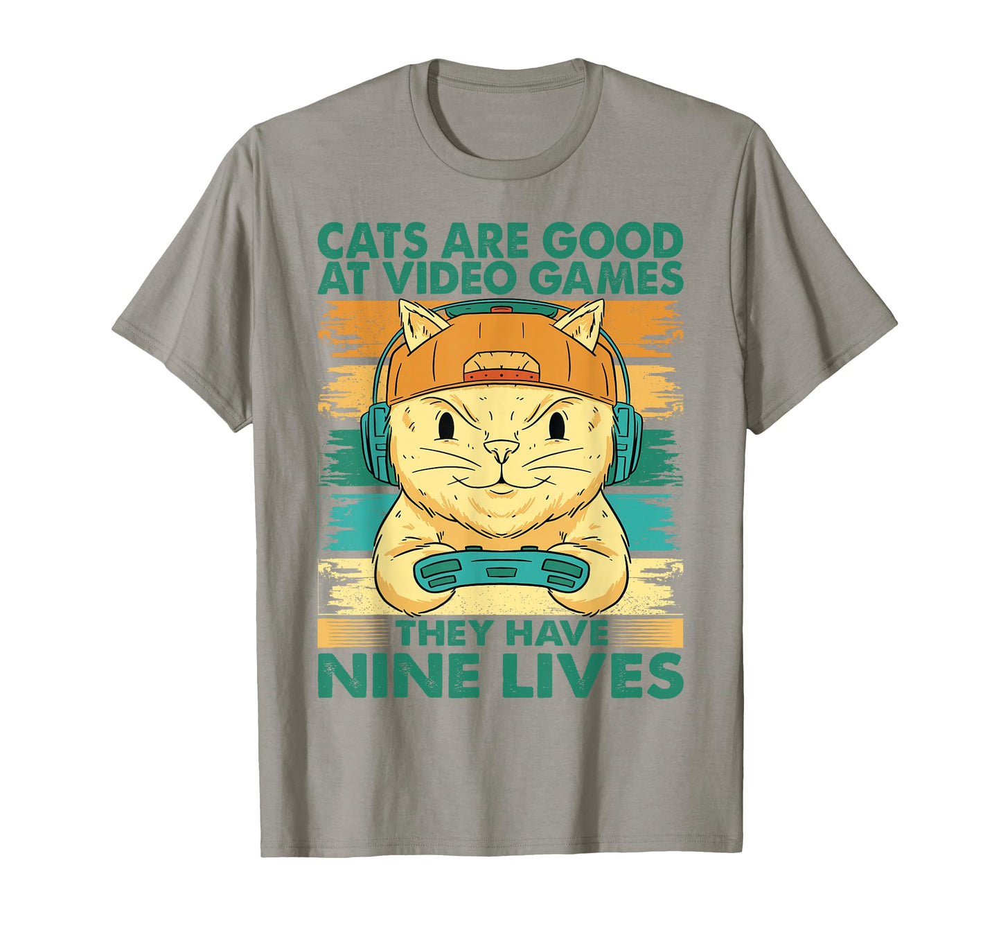 Cats Are Good Video Games Funny Dad T-Shirt - Unique Graphic for Adults - T-Shirt, Sweatshirt, Hoodie