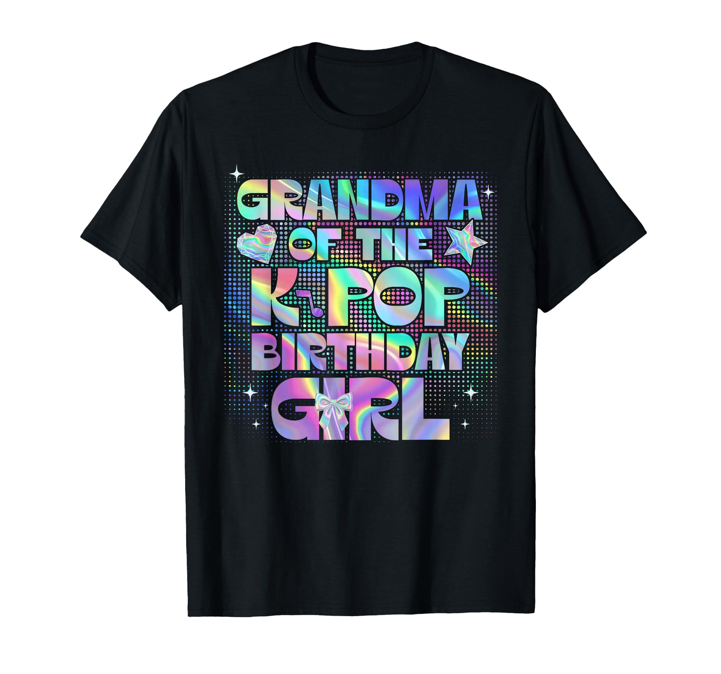 Grandma K Pop Birthday Korean Music T-Shirt - Trendy Graphic for Adults - T-Shirt, Sweatshirt, Hoodie