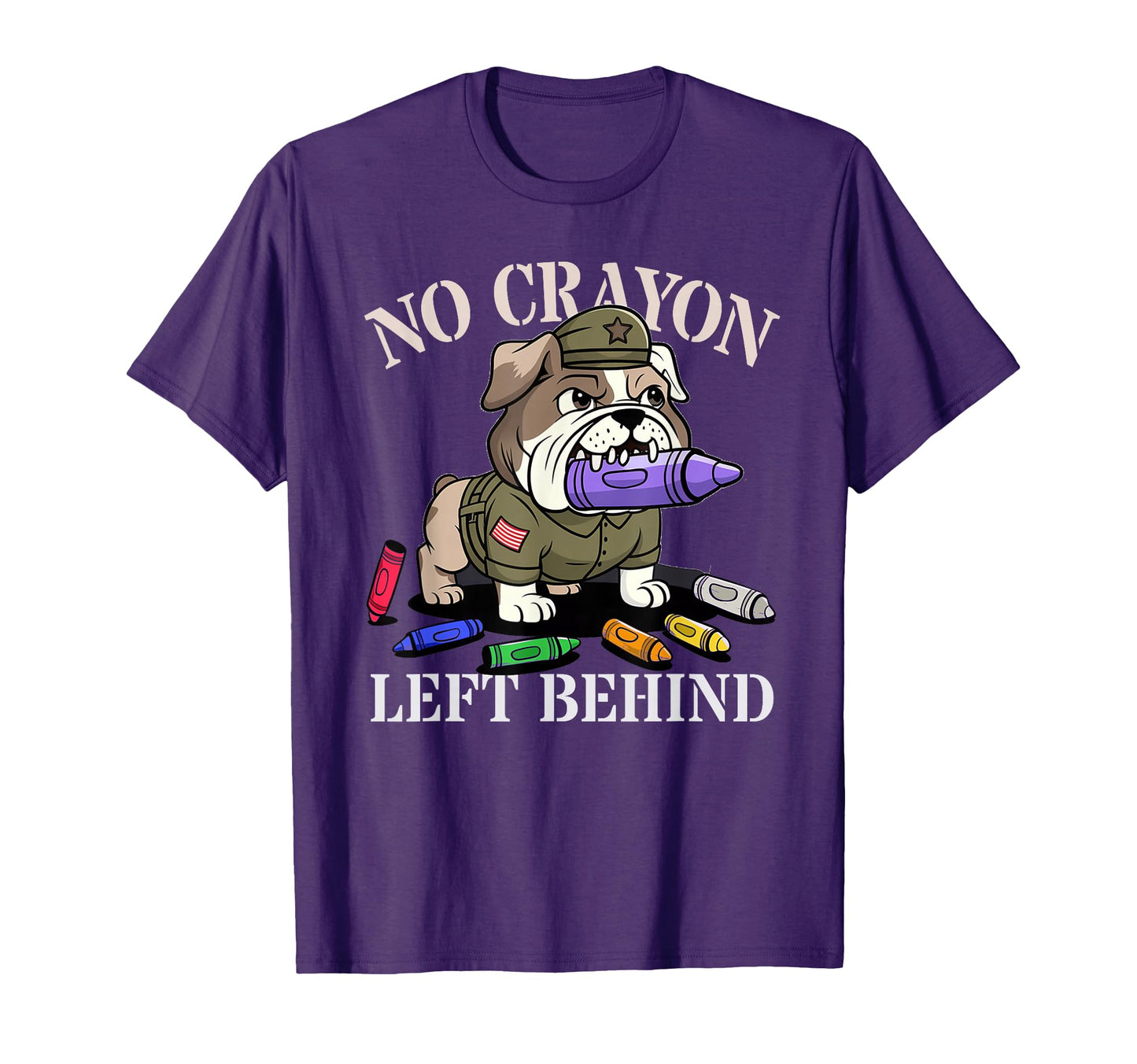 No Crayon Left Behind Veterans Team T-Shirt - Minimalist Print for Adults - T-Shirt, Sweatshirt, Hoodie