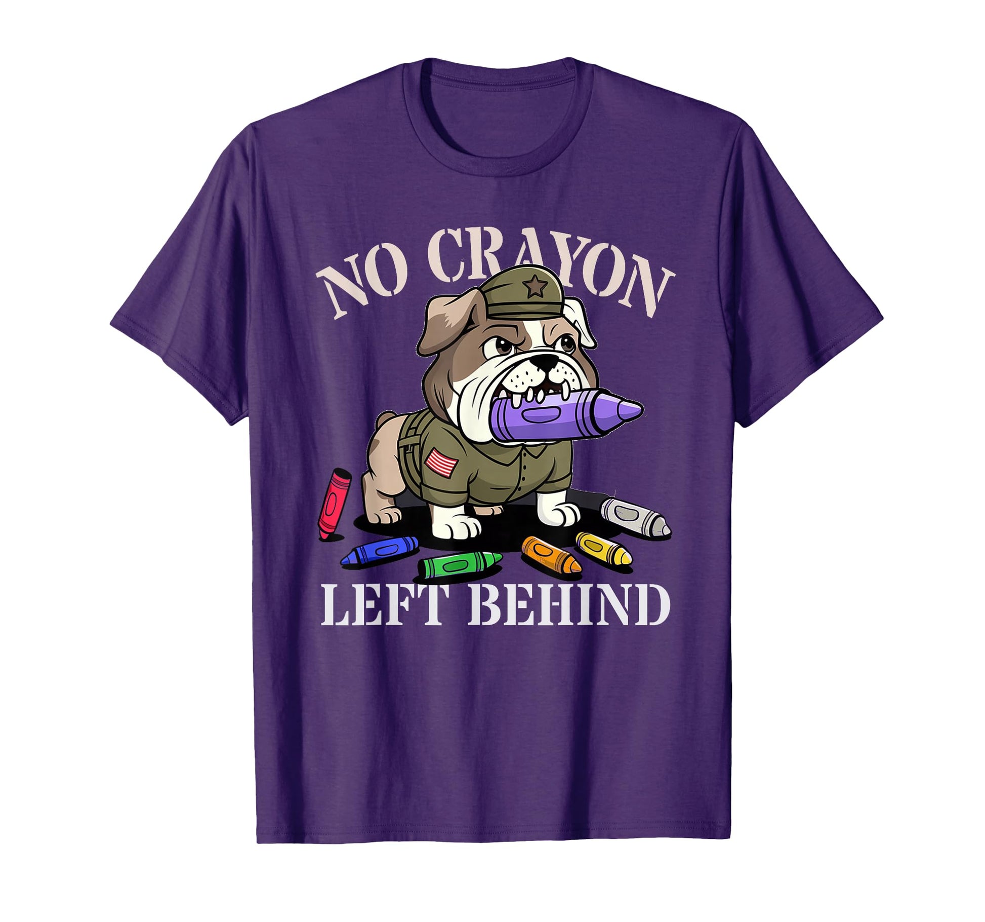No Crayon Left Behind Veterans Team T-Shirt - Minimalist Print for Adults - T-Shirt, Sweatshirt, Hoodie