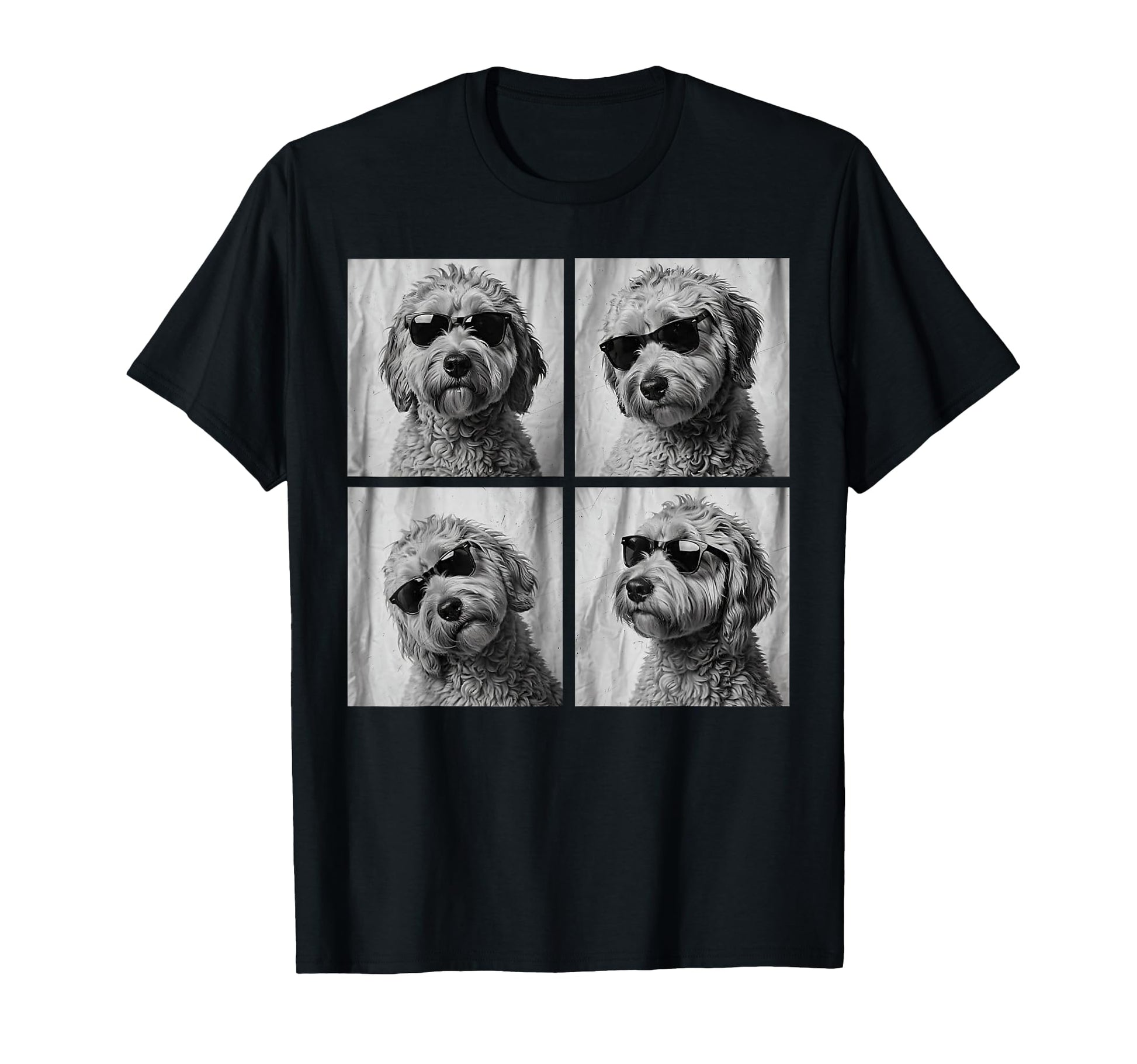 Golden Doodle Sunglasses Photobooth T-Shirt - Aesthetic Graphic for Adults - T-Shirt, Sweatshirt, Hoodie