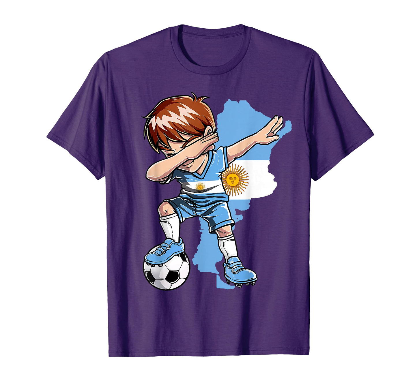Dabbing Soccer Argentina Jersey T-Shirt - Streetwear Style Men Women - T-Shirt, Sweatshirt, Hoodie