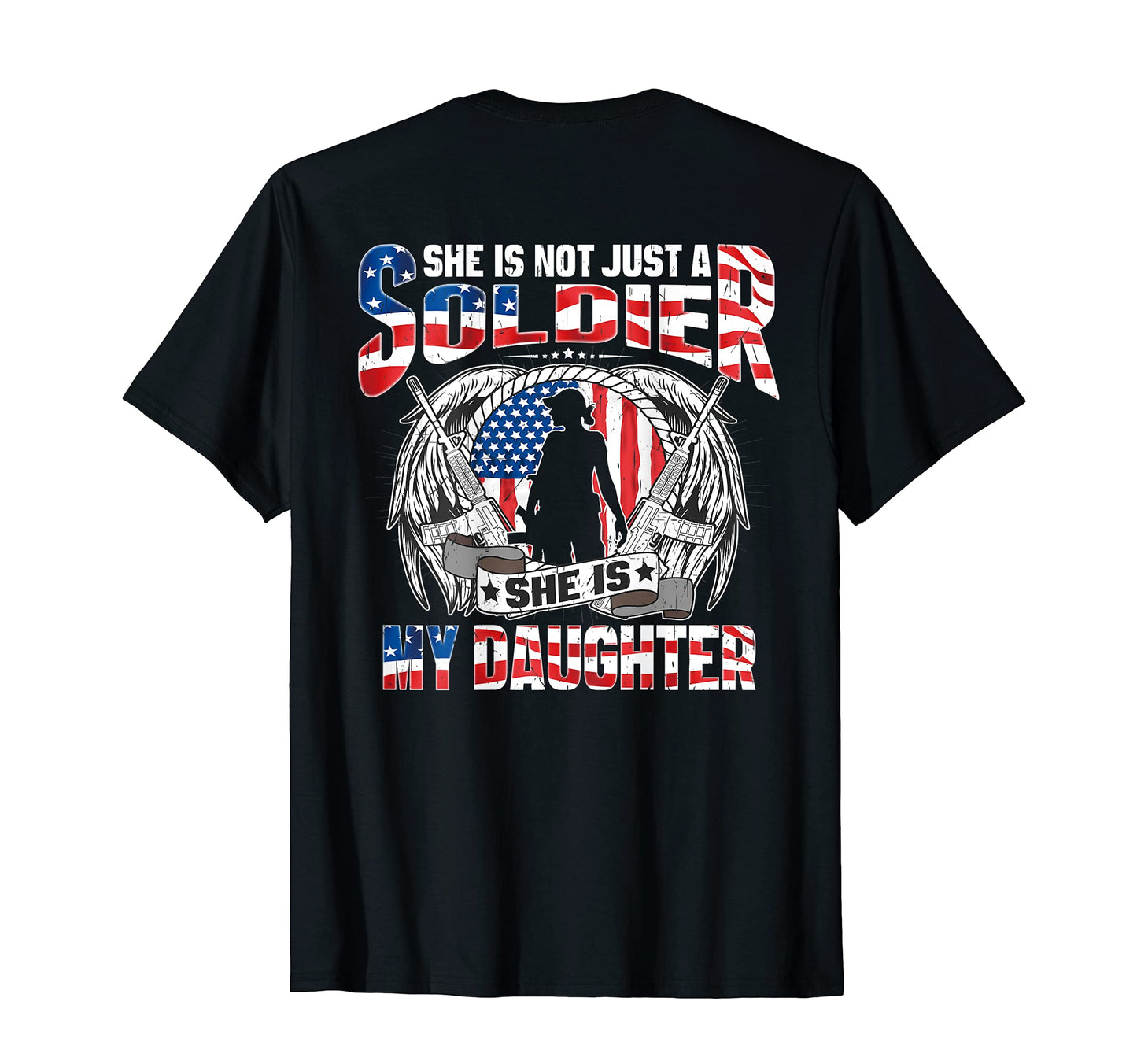 My Daughter My Soldier Hero Proud Army Mom T-Shirt - Graphic Print Unisex - T-Shirt, Sweatshirt, Hoodie