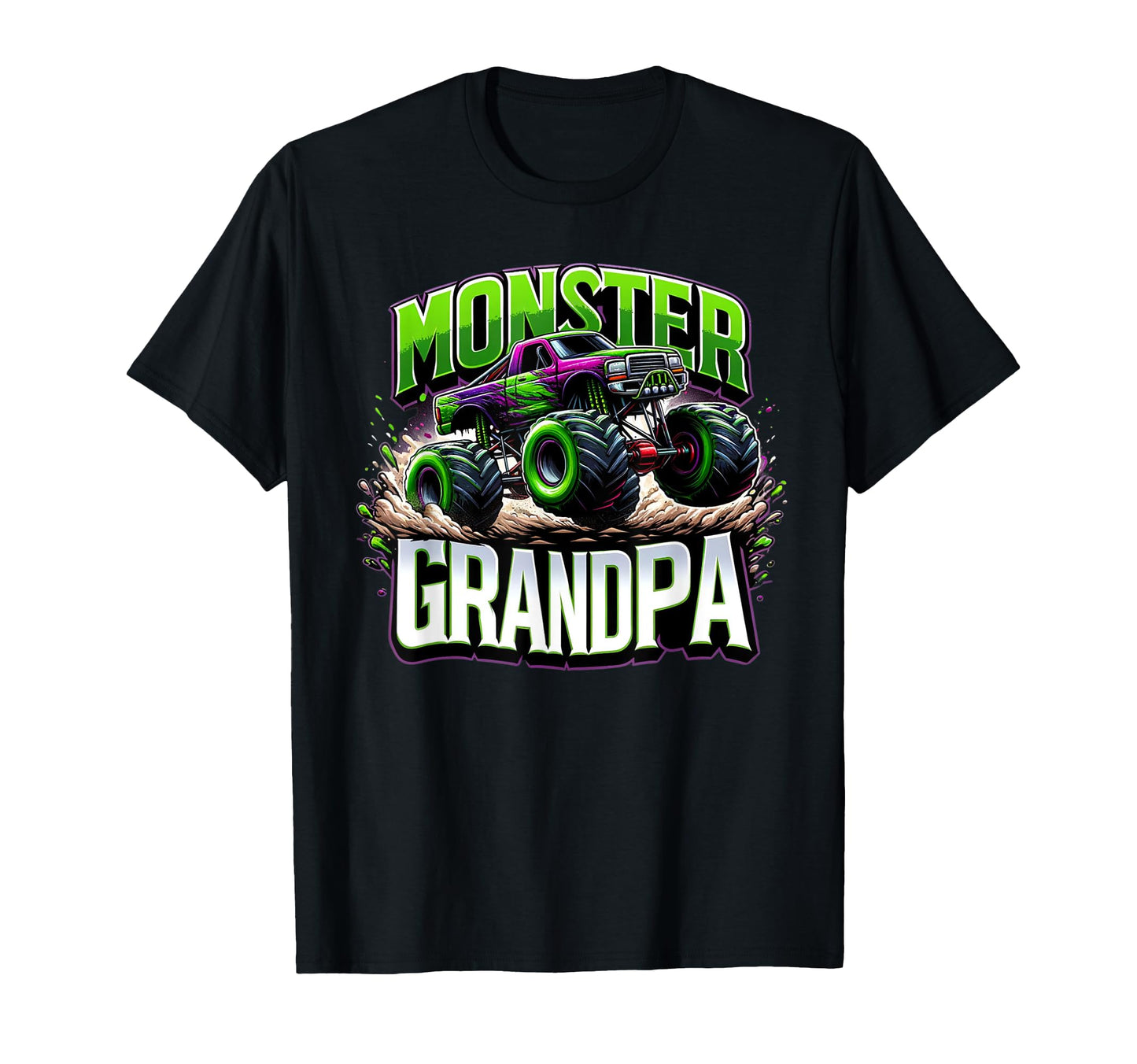 Monster Truck Race Racer Driver Grandpa T-Shirt - Graphic Print for Adults - T-Shirt, Sweatshirt, Hoodie