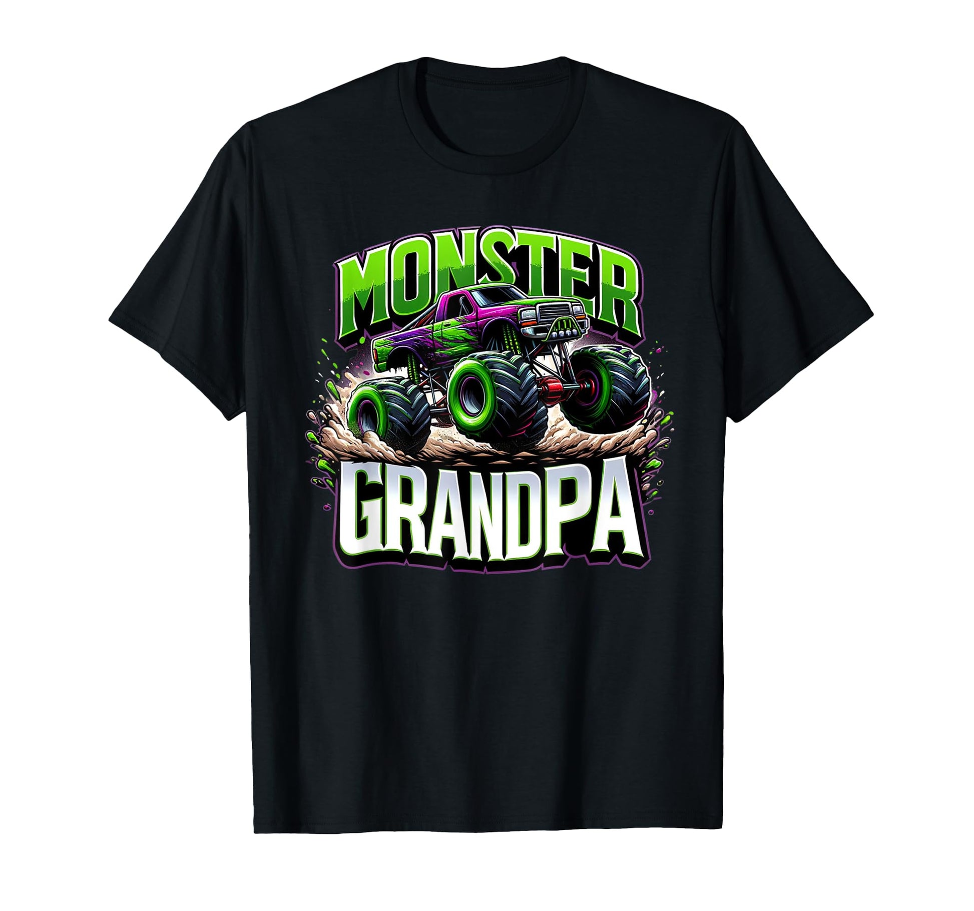 Monster Truck Race Racer Driver Grandpa T-Shirt - Graphic Print for Adults - T-Shirt, Sweatshirt, Hoodie
