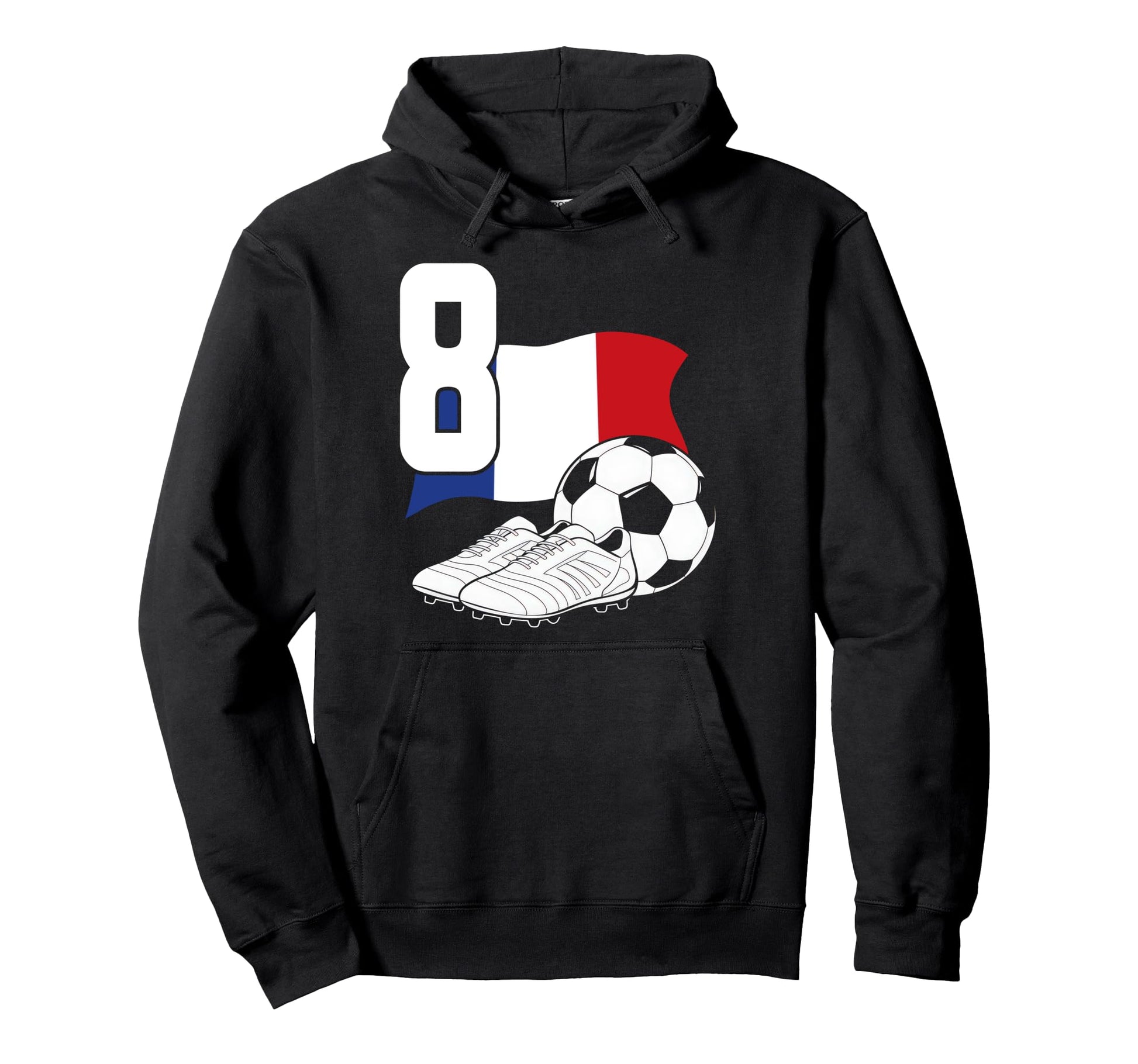 8 Soccer Birthday Gift Soccer Fan Sports Hoodie - Novelty Apparel Unisex - T-Shirt, Sweatshirt, Hoodie