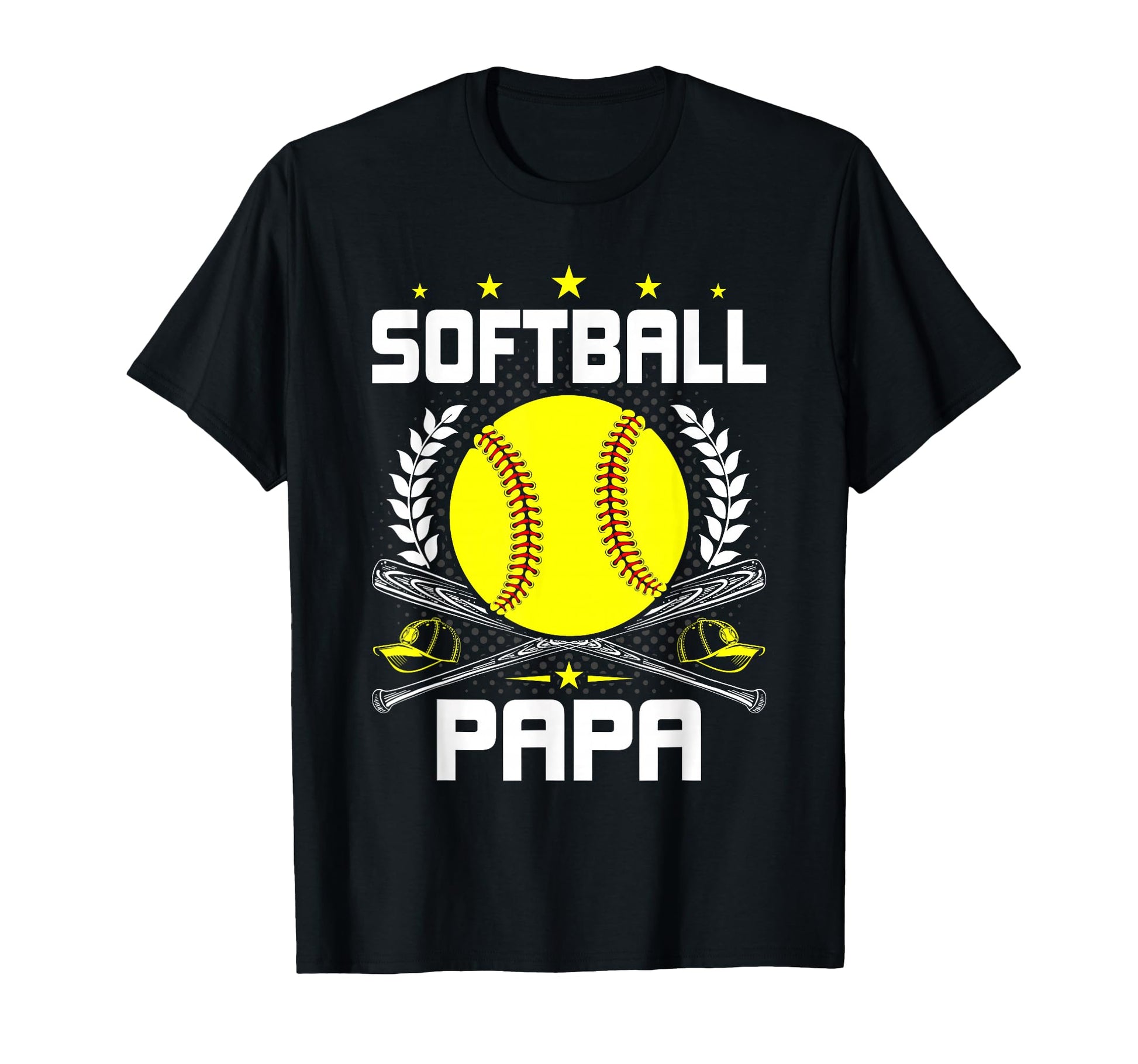 Baseball And Softball Lover Papa Hoodie - Fun Novelty Design for Adults - T-Shirt, Sweatshirt, Hoodie