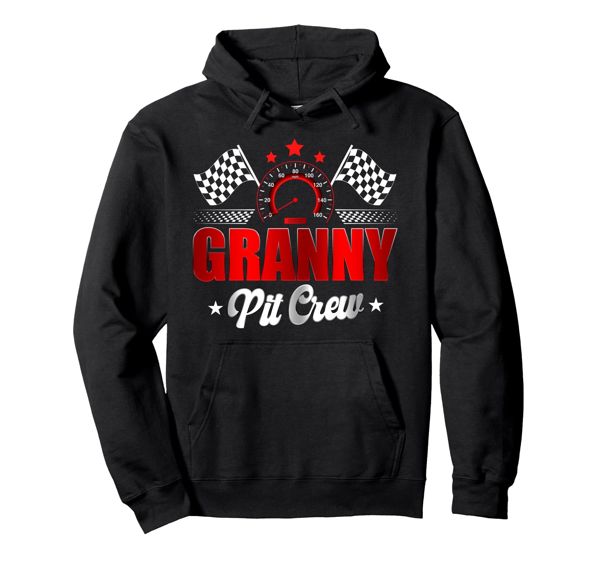 Granny Pit Crew Race Car Birthday Family Hoodie - Graphic Print for Adults - T-Shirt, Sweatshirt, Hoodie