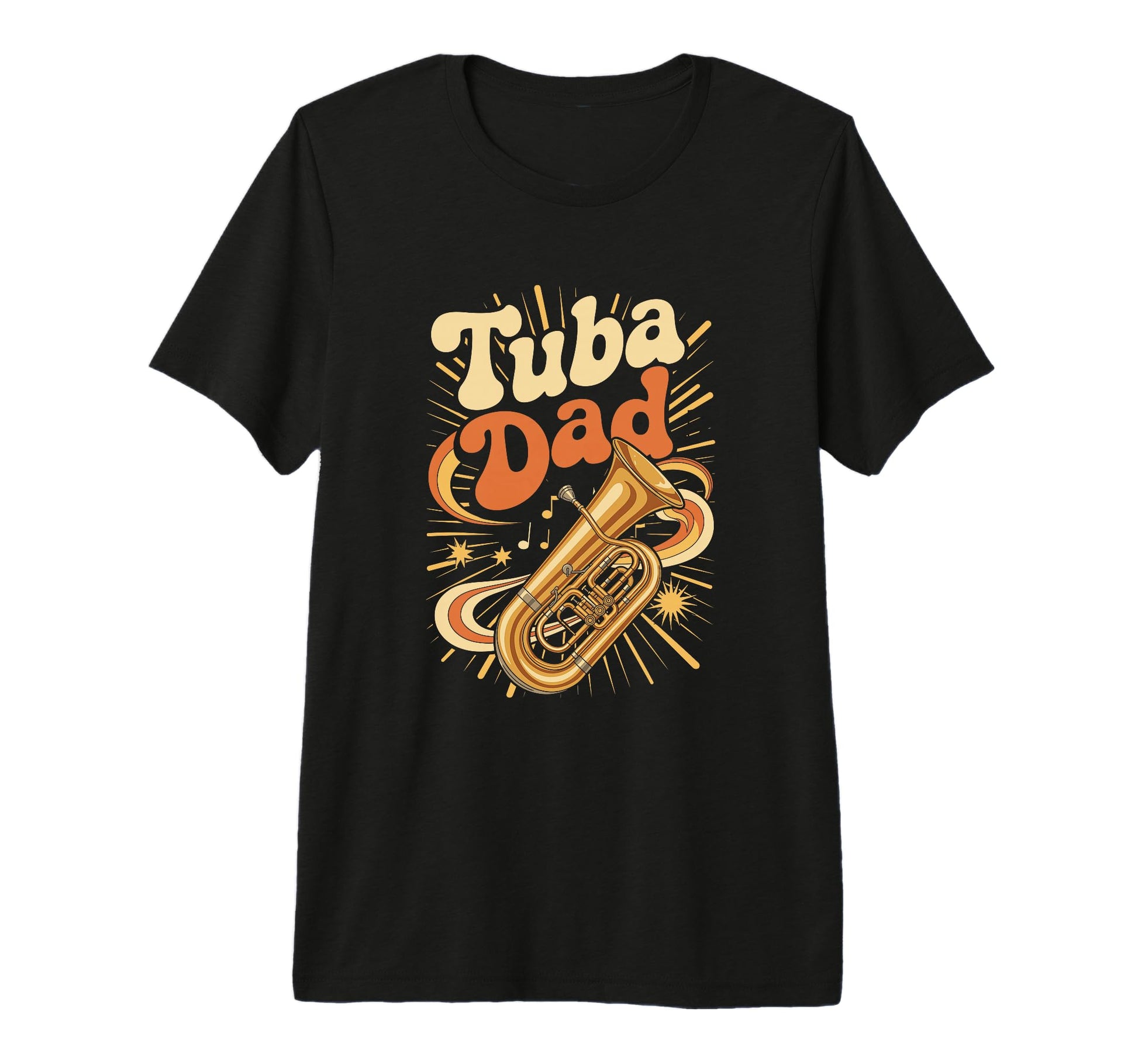 Mens Tuba Dad Funny Brass Band T-Shirt - Aesthetic Graphic for Adults - T-Shirt, Sweatshirt, Hoodie