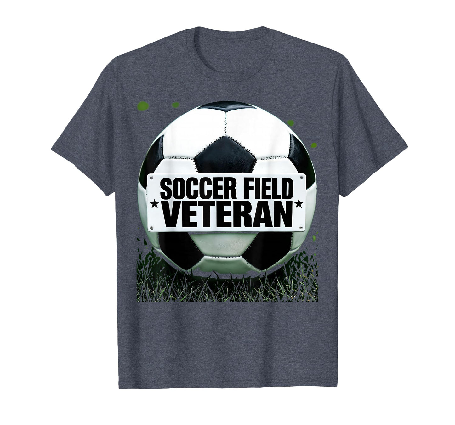 Soccer Field Veteran Soccer Mom T-Shirt - Minimalist Print Unisex - T-Shirt, Sweatshirt, Hoodie