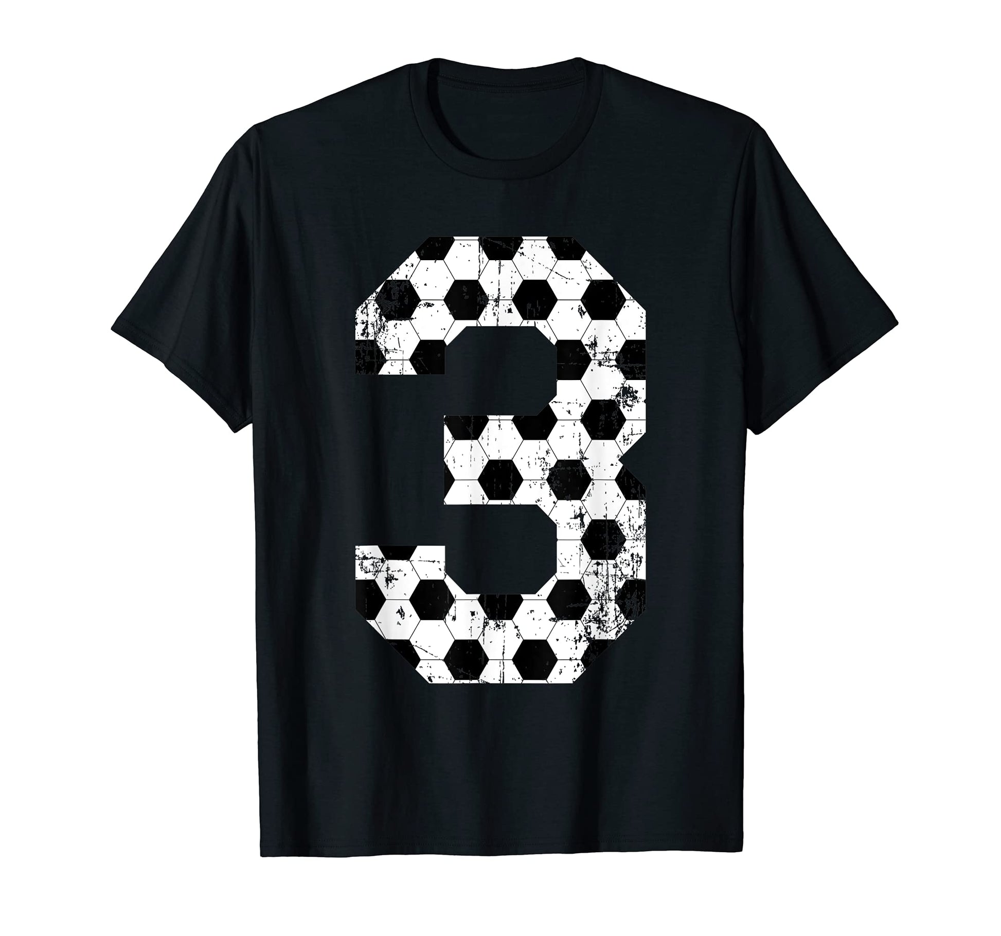 Soccer 3 Jersey Number T-Shirt - Unique Graphic for Adults - T-Shirt, Sweatshirt, Hoodie