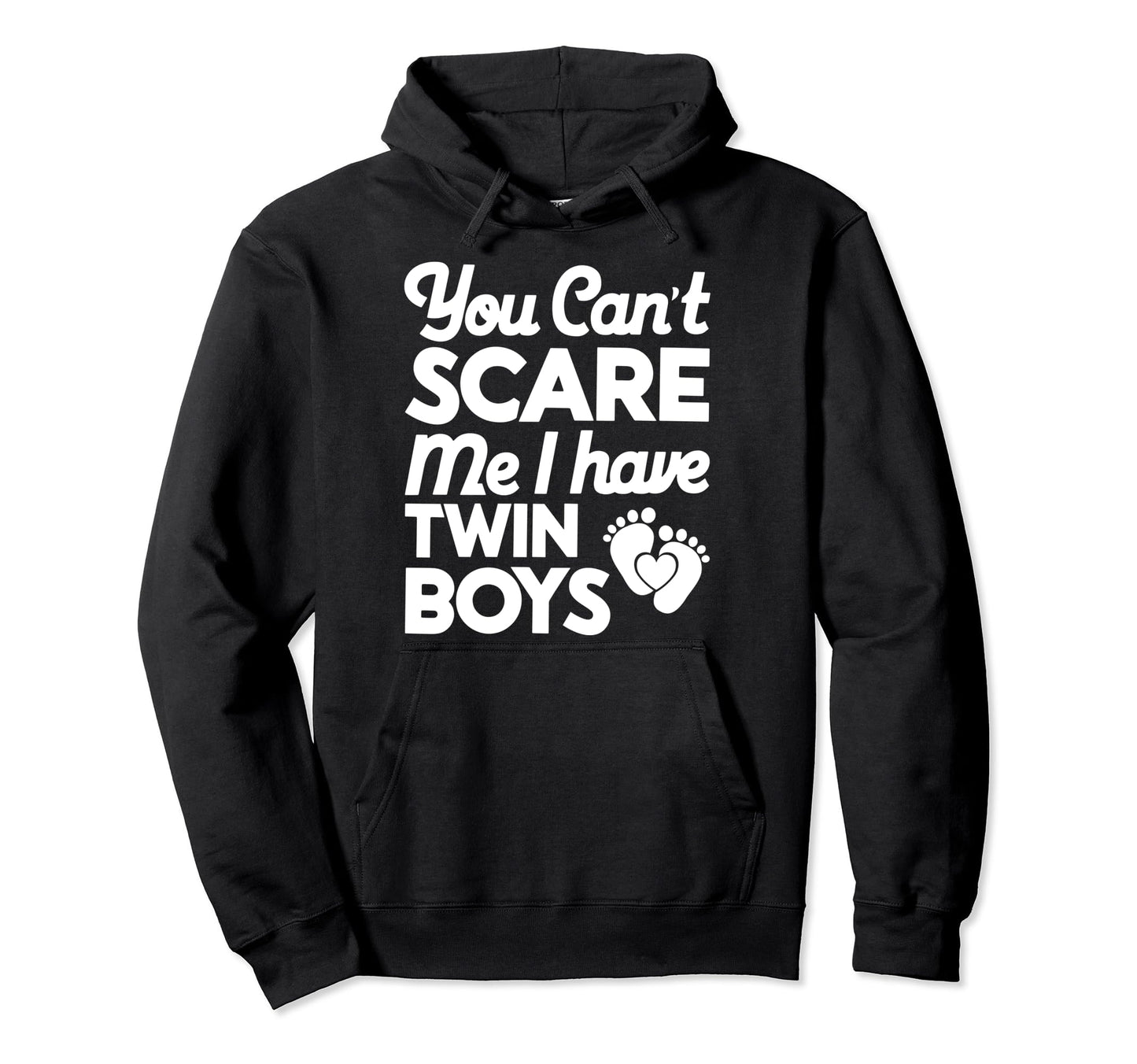 Cant Scare Twin Dad Funny Daddy Fathers Hoodie - Unique Graphic Men Women - T-Shirt, Sweatshirt, Hoodie