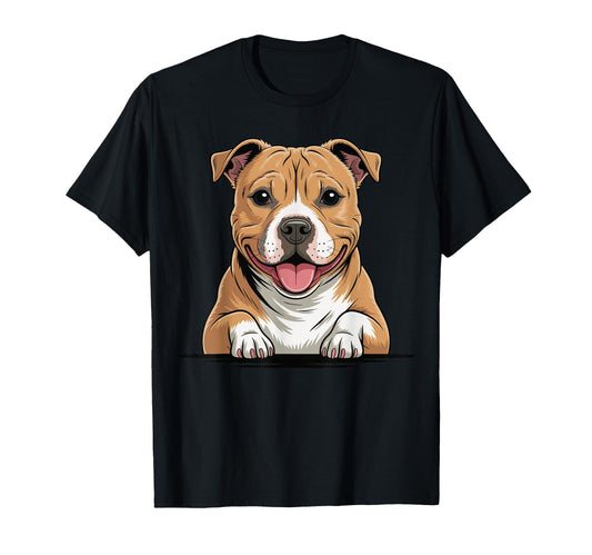 Artistic Staffy Nanny Dog Staffordshire T-Shirt - Novelty Apparel Unisex - T-Shirt, Sweatshirt, Hoodie