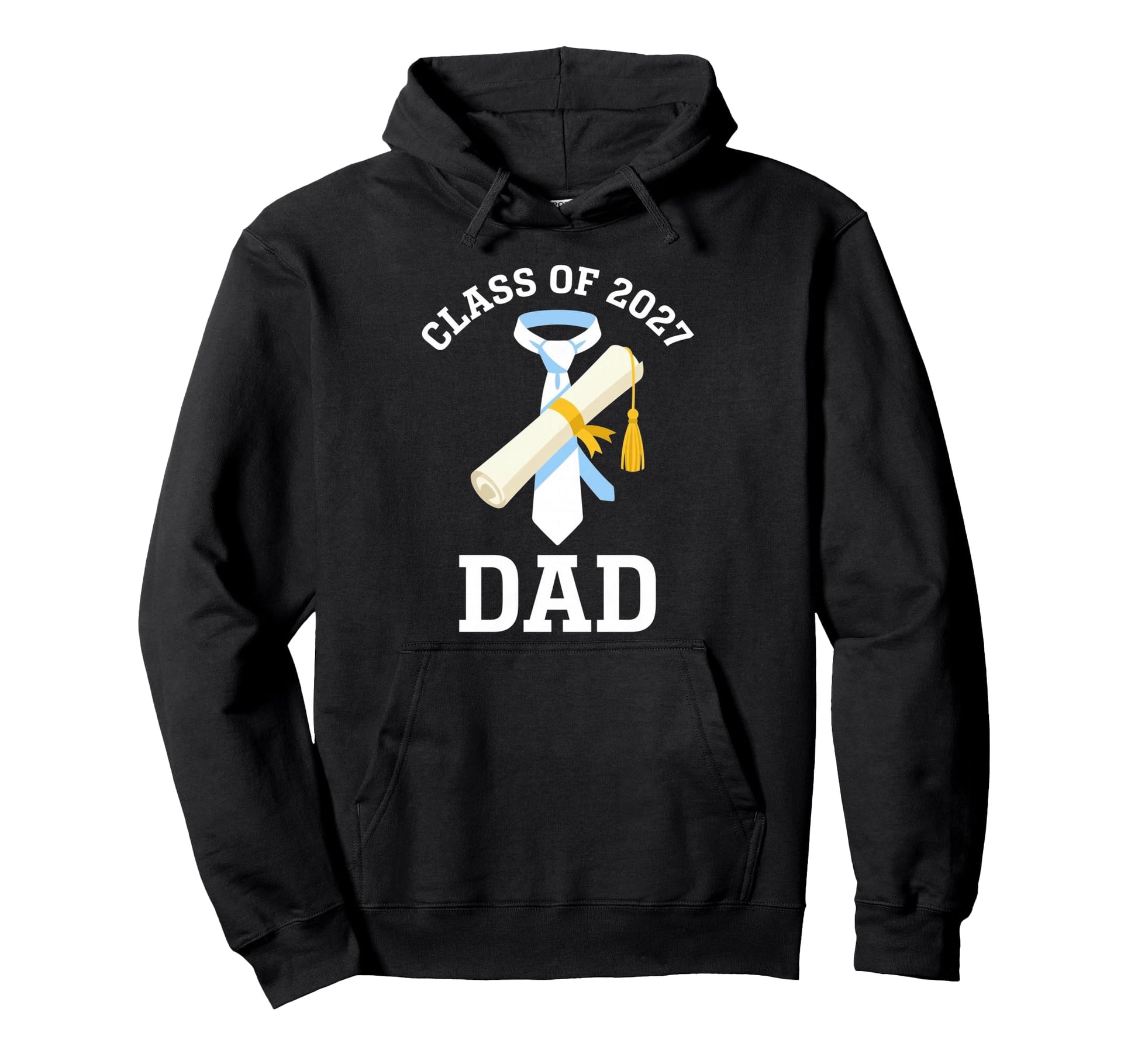 Class 2027 Dad Graduate Graduation School Hoodie - Minimalist Print Unisex - T-Shirt, Sweatshirt, Hoodie