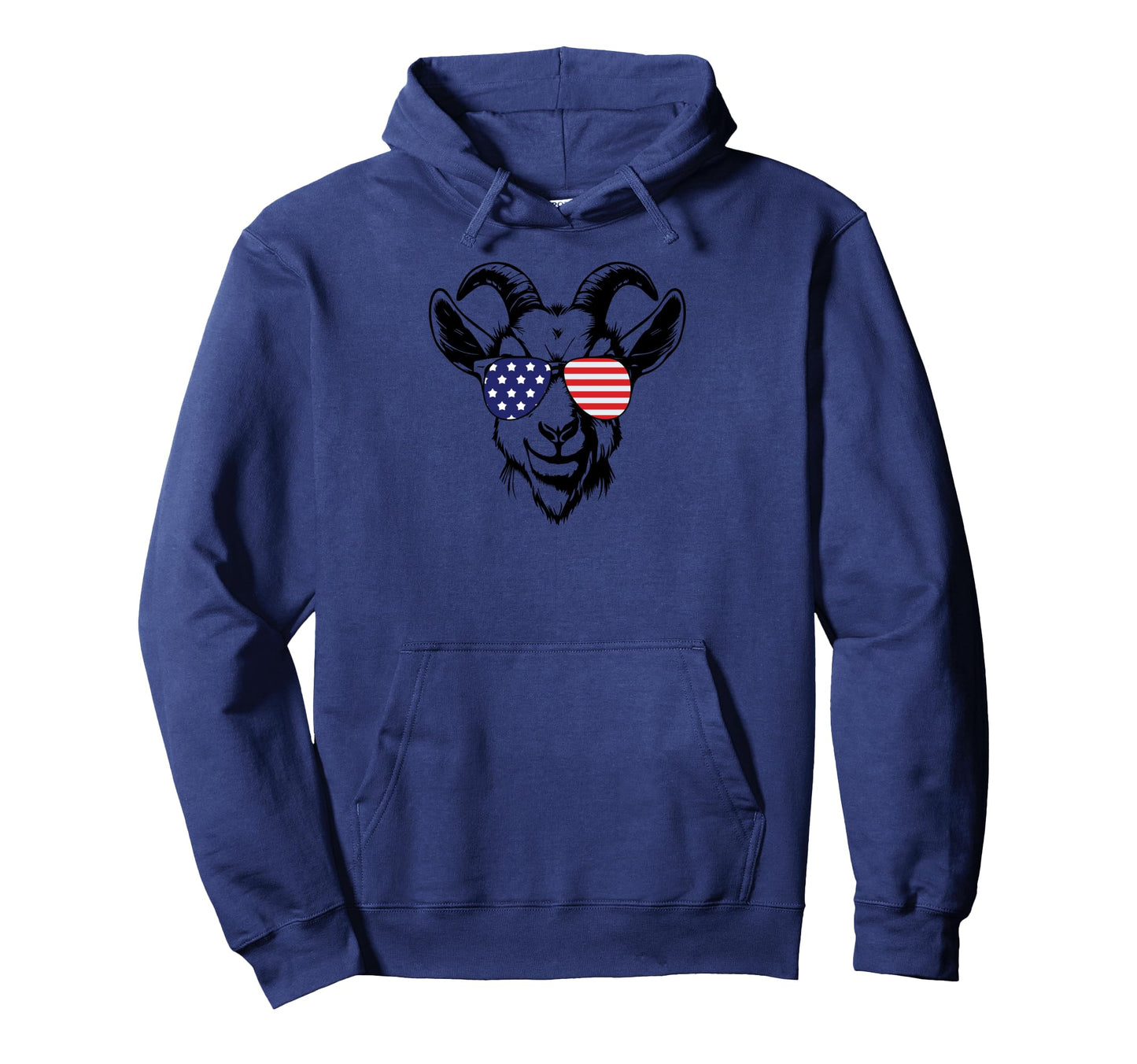American Flag Goat Glasses Goat Dad Hoodie - Streetwear Style Unisex - T-Shirt, Sweatshirt, Hoodie