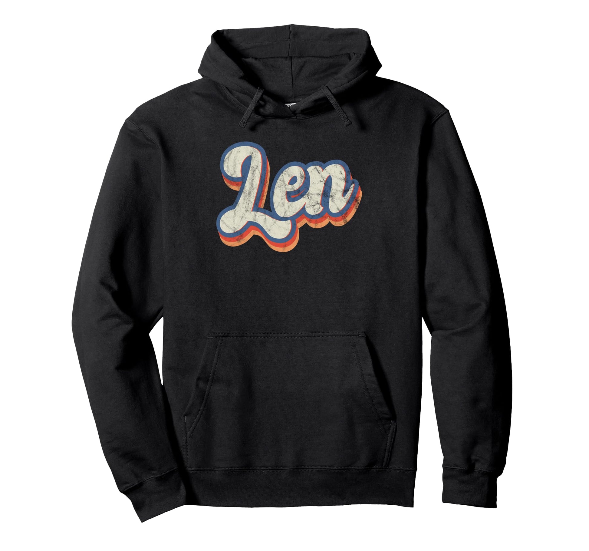 Len Personalized Name Custom Lettering Hoodie - Custom Art Print Men Women - T-Shirt, Sweatshirt, Hoodie