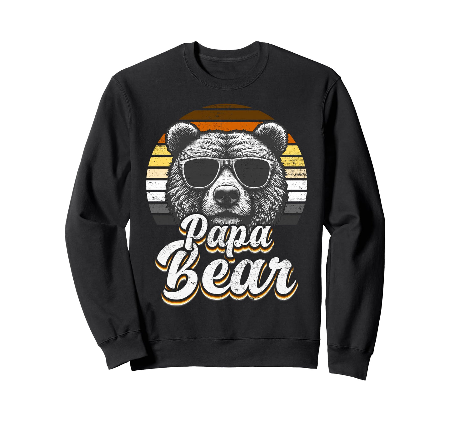 Papa Bear Gay Pride Bear Flag Sweatshirt - Aesthetic Graphic for Adults - T-Shirt, Sweatshirt, Hoodie