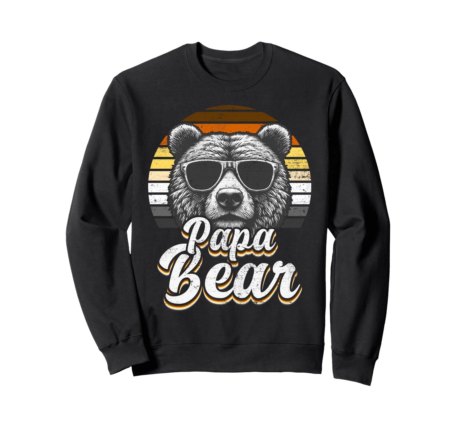 Papa Bear Gay Pride Bear Flag Sweatshirt - Aesthetic Graphic for Adults - T-Shirt, Sweatshirt, Hoodie