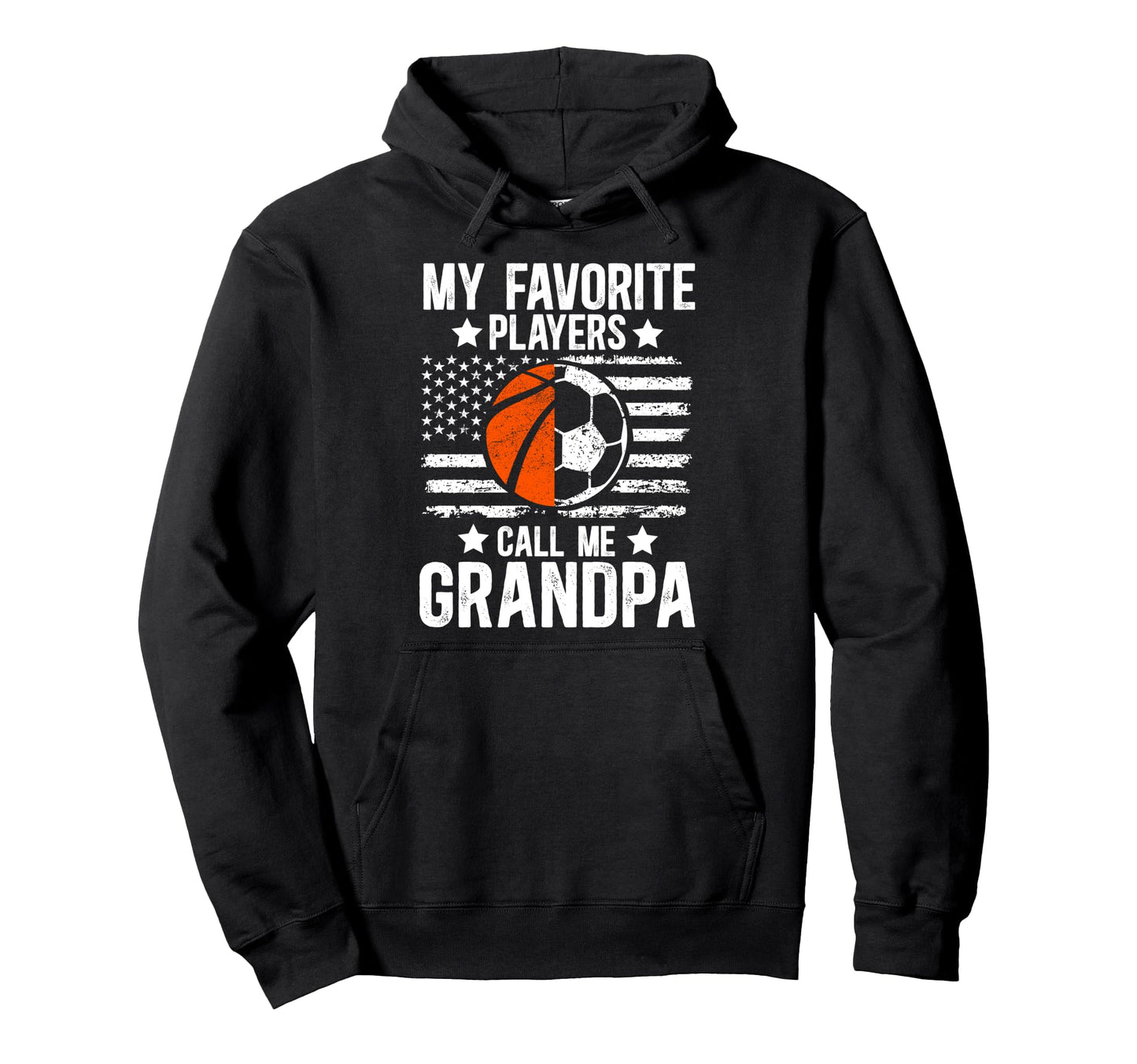 Favorite Players Call Me Grandpa Hoodie - Custom Art Print Unisex - T-Shirt, Sweatshirt, Hoodie
