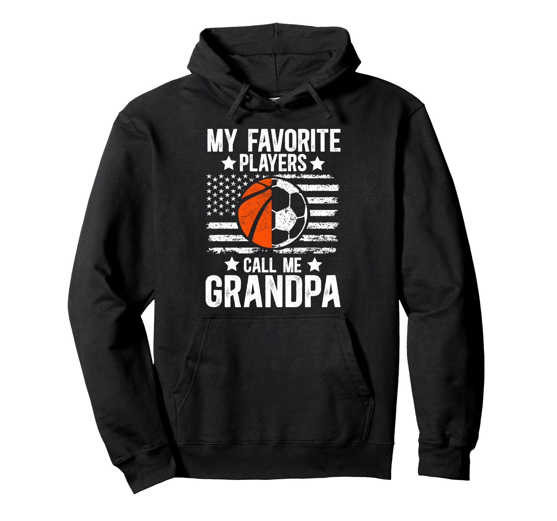 Favorite Players Call Me Grandpa Hoodie - Custom Art Print Unisex - T-Shirt, Sweatshirt, Hoodie