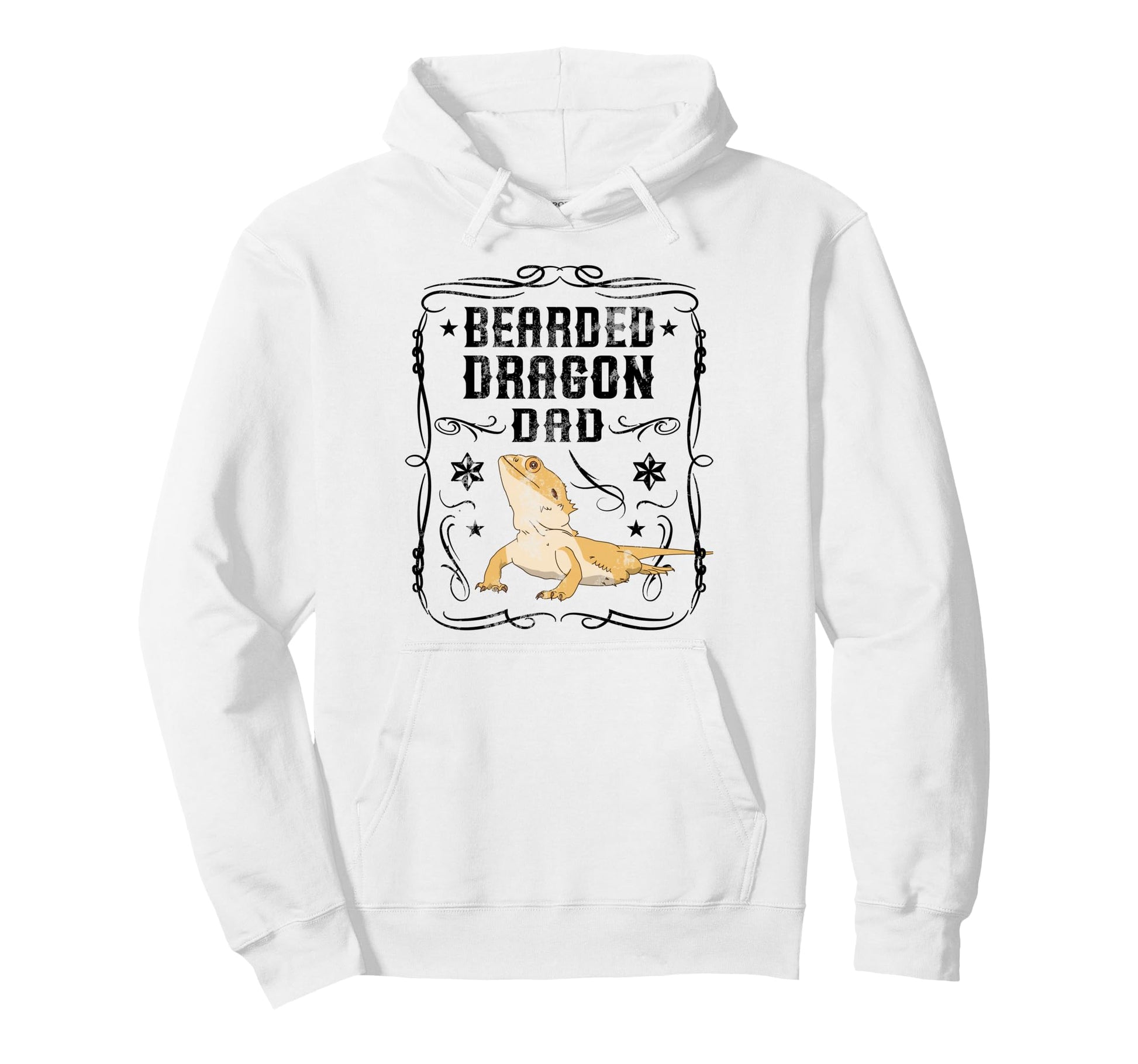 Bearded Dragon Dad Reptilian Dragons Hoodie - Novelty Apparel for Adults - T-Shirt, Sweatshirt, Hoodie
